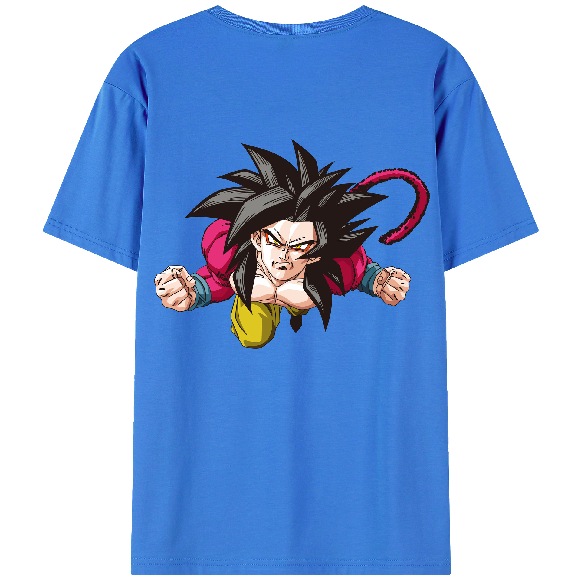 （画像用） ドラゴンボール 孫悟空（そん ごくう）Son Goku カカロット DRAGON BALL Kakarotto 綿100％半袖Tシャツ（背面プリント）