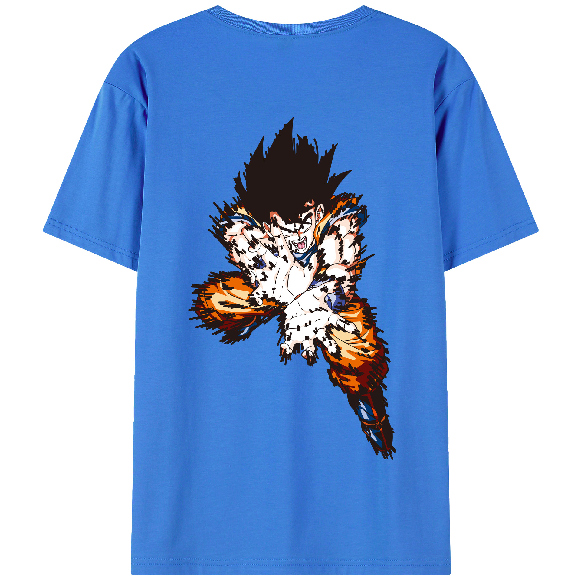 （画像用） ドラゴンボール 孫悟空（そん ごくう）Son Goku カカロット DRAGON BALL Kakarotto 綿100％半袖Tシャツ（背面プリント）