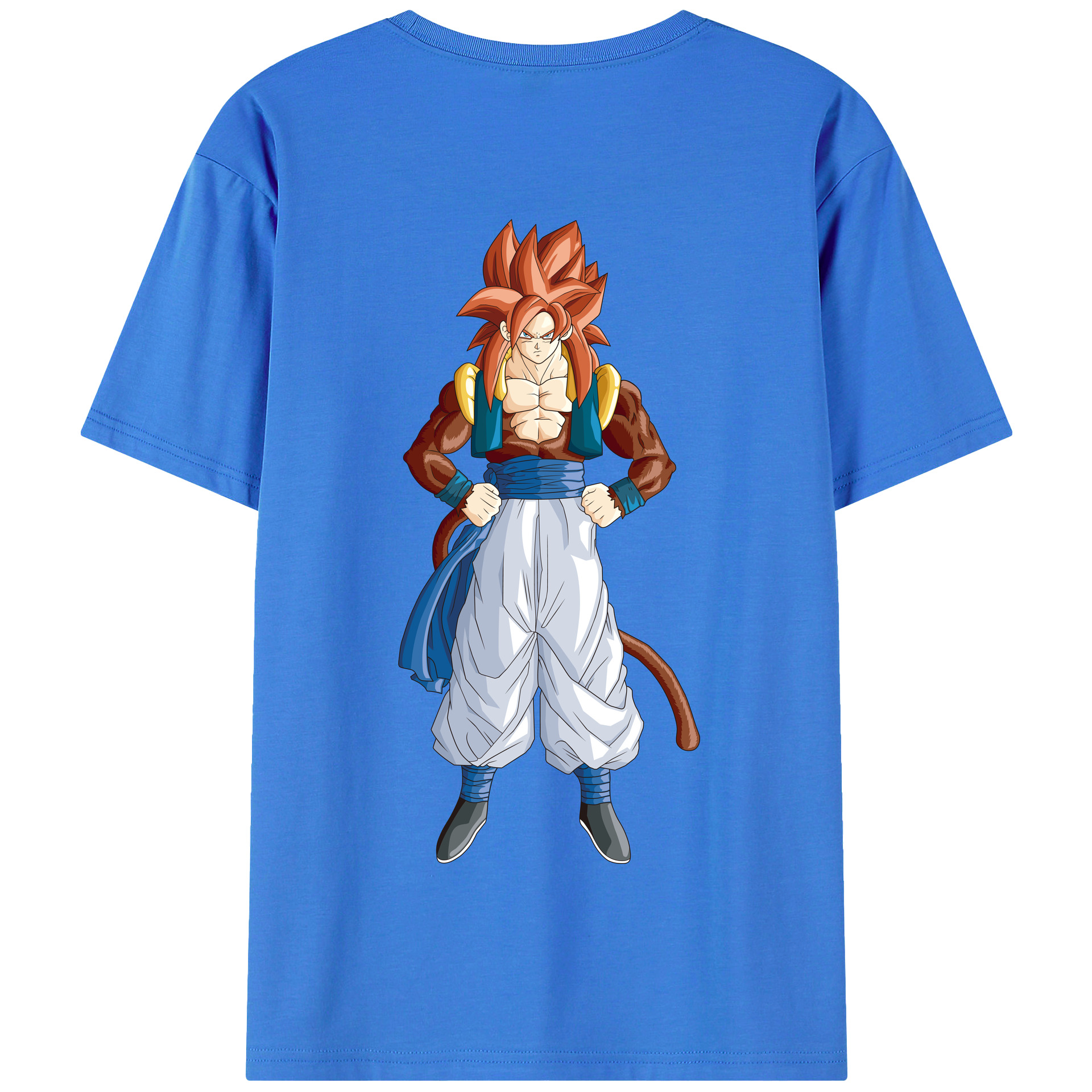 （画像用） ドラゴンボール 孫悟空（そん ごくう）Son Goku カカロット DRAGON BALL Kakarotto 綿100％半袖Tシャツ（背面プリント）