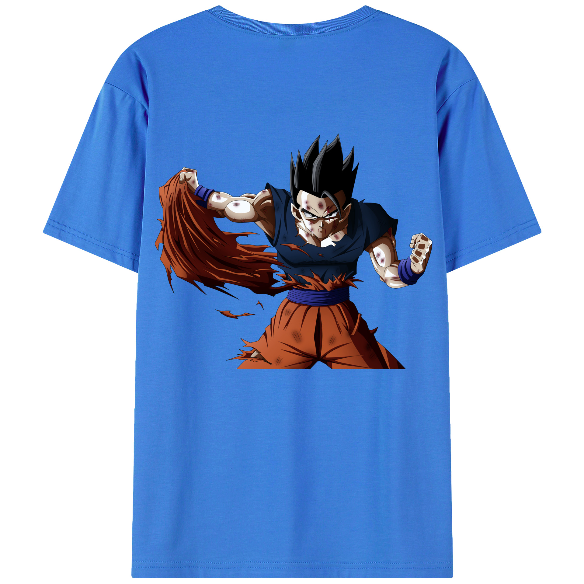 （画像用） ドラゴンボール ベジータ四世（Bejīta Yonsei）DRAGON BALL Vegeta IV 綿100％半袖Tシャツ（背面プリント）