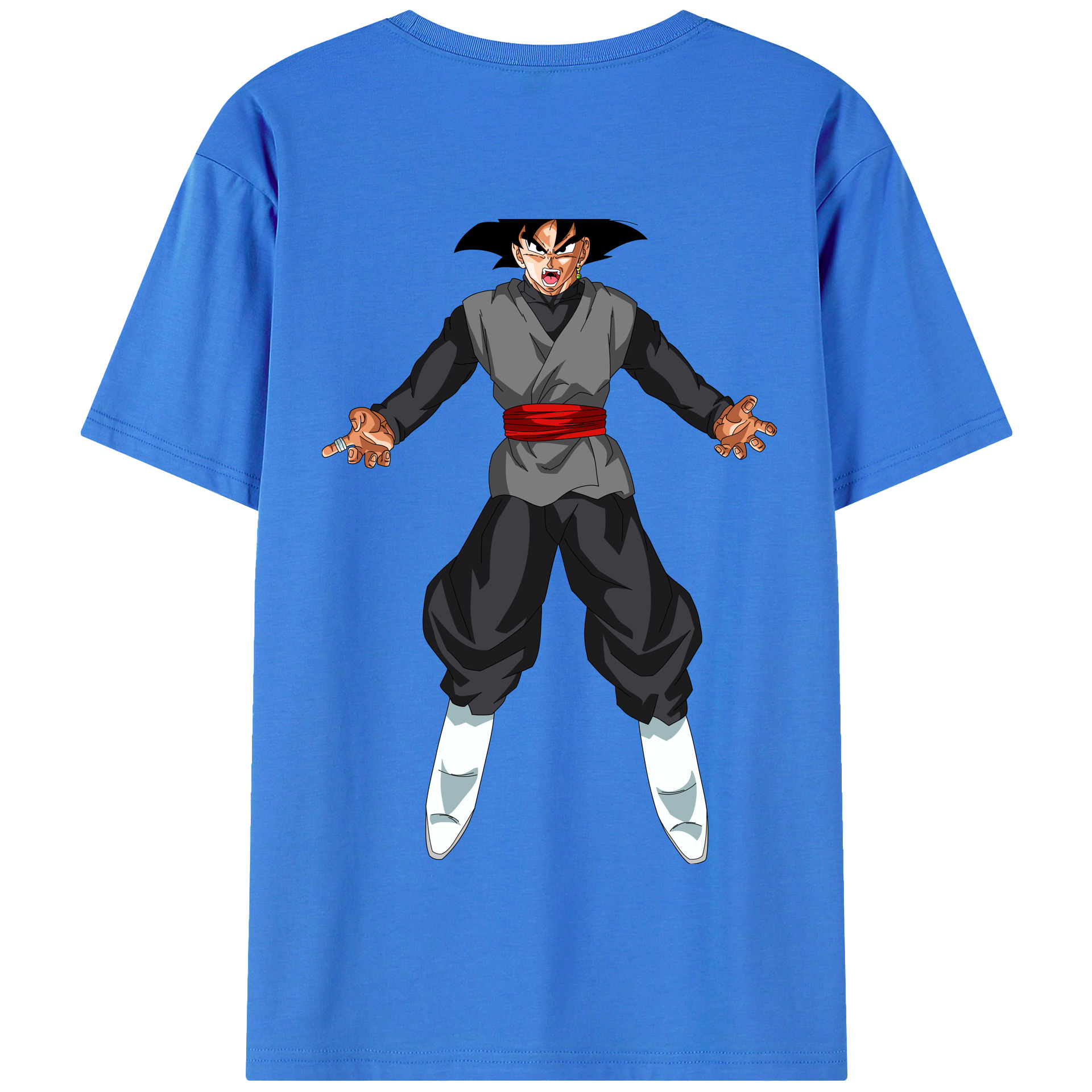 （画像用） ドラゴンボール ベジータ四世（Bejīta Yonsei）DRAGON BALL Vegeta IV 綿100％半袖Tシャツ（背面プリント）