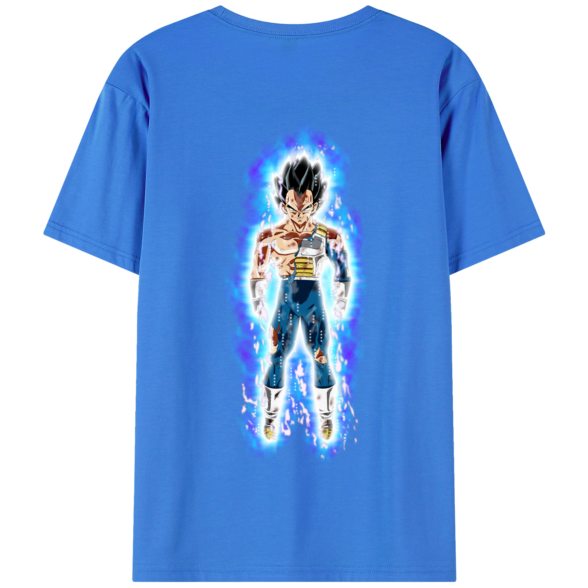 （画像用） ドラゴンボール ベジータ四世（Bejīta Yonsei）DRAGON BALL Vegeta IV 綿100％半袖Tシャツ（背面プリント）