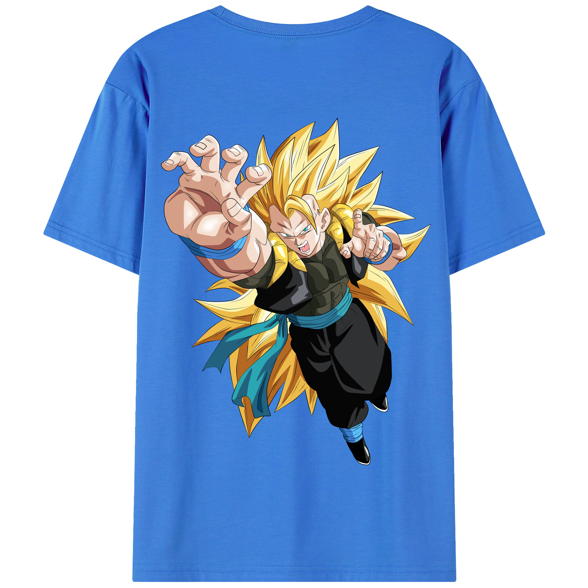 （画像用） ドラゴンボール ベジータ四世（Bejīta Yonsei）DRAGON BALL Vegeta IV 綿100％半袖Tシャツ（背面プリント）
