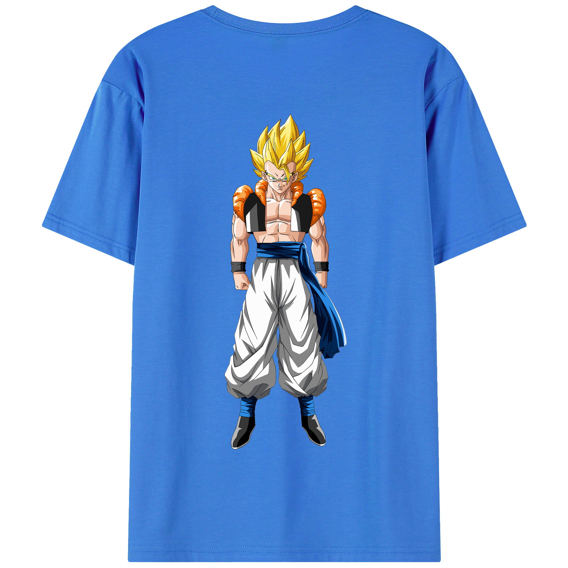 （画像用） ドラゴンボール ベジータ四世（Bejīta Yonsei）DRAGON BALL Vegeta IV 綿100％半袖Tシャツ（背面プリント）