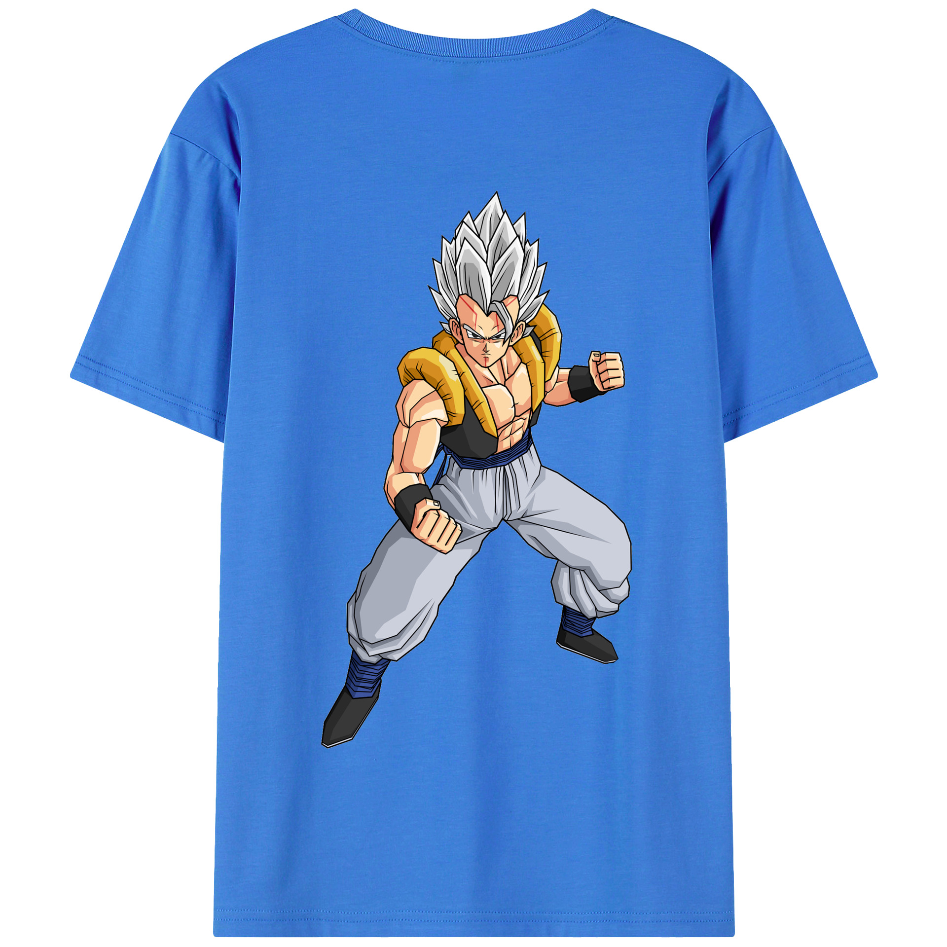 （画像用） ドラゴンボール ベジータ四世（Bejīta Yonsei）DRAGON BALL Vegeta IV 綿100％半袖Tシャツ（背面プリント）