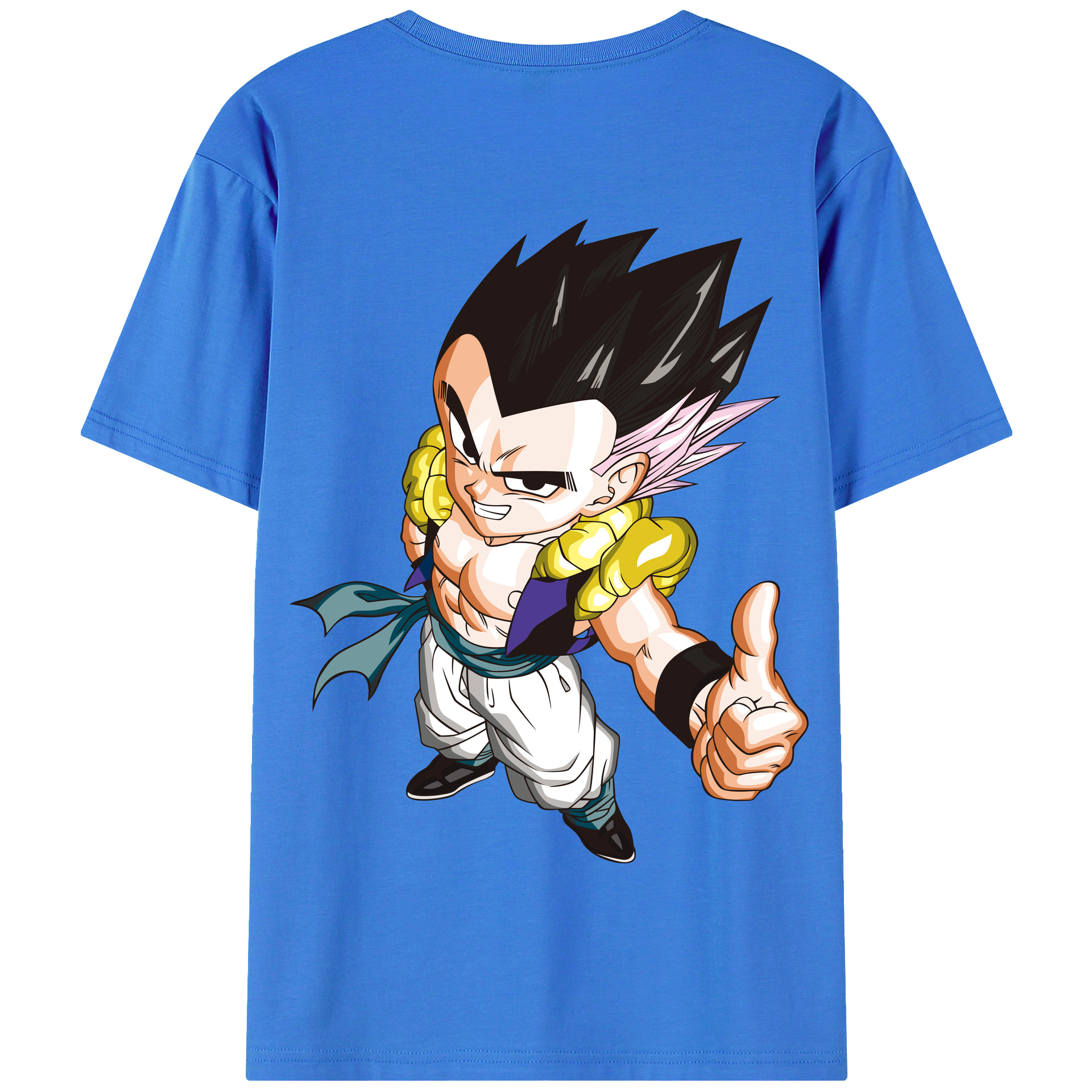 （画像用） ドラゴンボール ベジータ四世（Bejīta Yonsei）DRAGON BALL Vegeta IV 綿100％半袖Tシャツ（背面プリント）