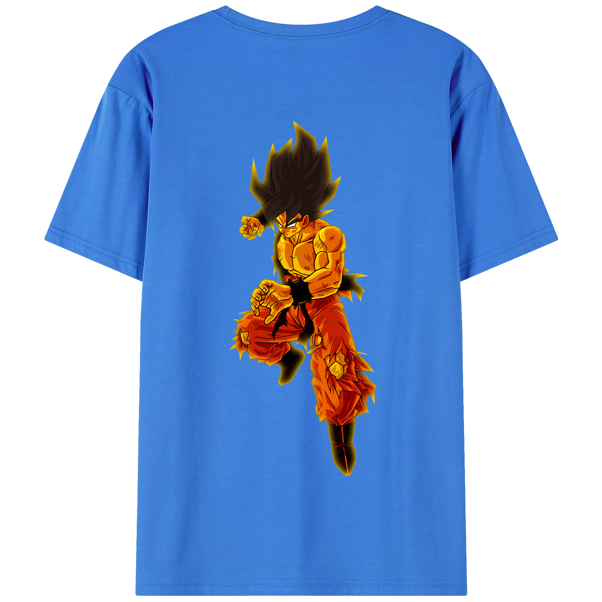 （画像用） ドラゴンボール 孫 悟飯（そんごはん）DRAGON BALL Son Gohan 綿100％半袖Tシャツ（背面プリント）