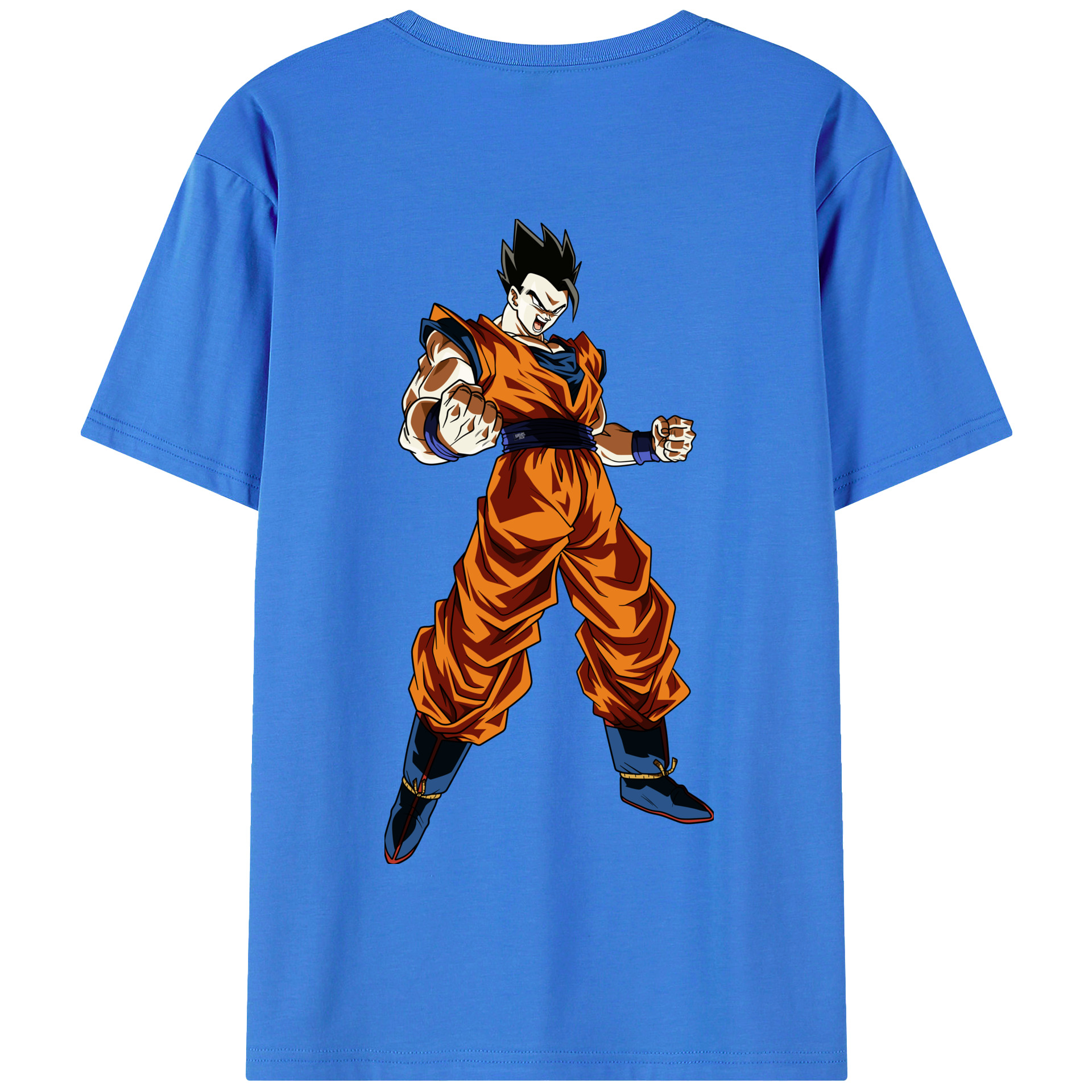 （画像用） ドラゴンボール 孫 悟飯（そんごはん）DRAGON BALL Son Gohan 綿100％半袖Tシャツ（背面プリント）
