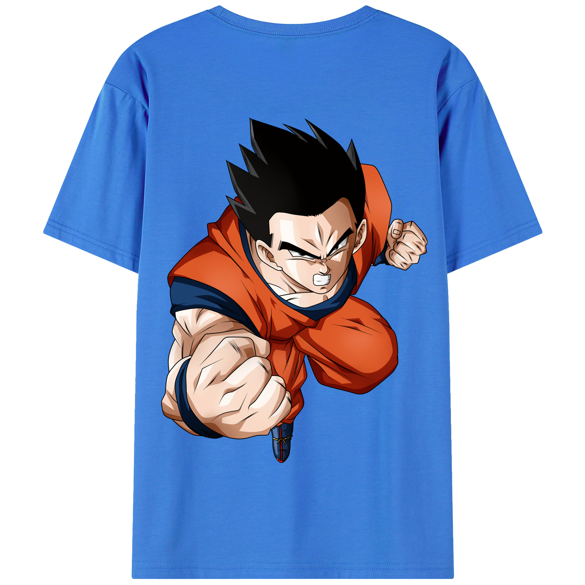 （画像用） ドラゴンボール 孫 悟飯（そんごはん）DRAGON BALL Son Gohan 綿100％半袖Tシャツ（背面プリント）