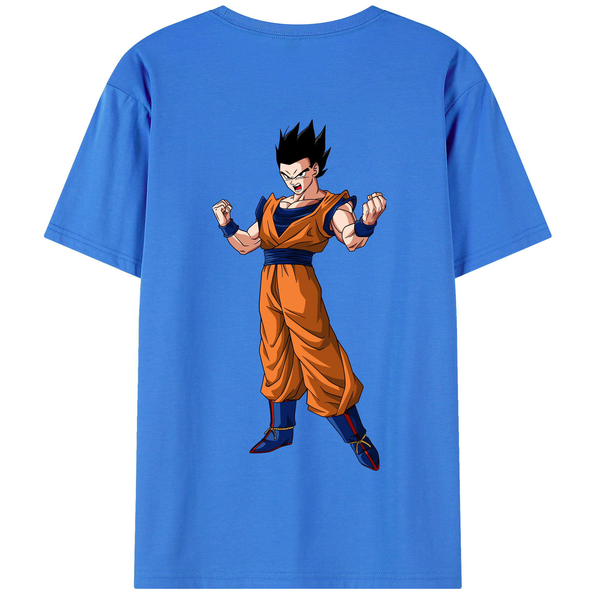 （画像用） ドラゴンボール 孫 悟飯（そんごはん）DRAGON BALL Son Gohan 綿100％半袖Tシャツ（背面プリント）