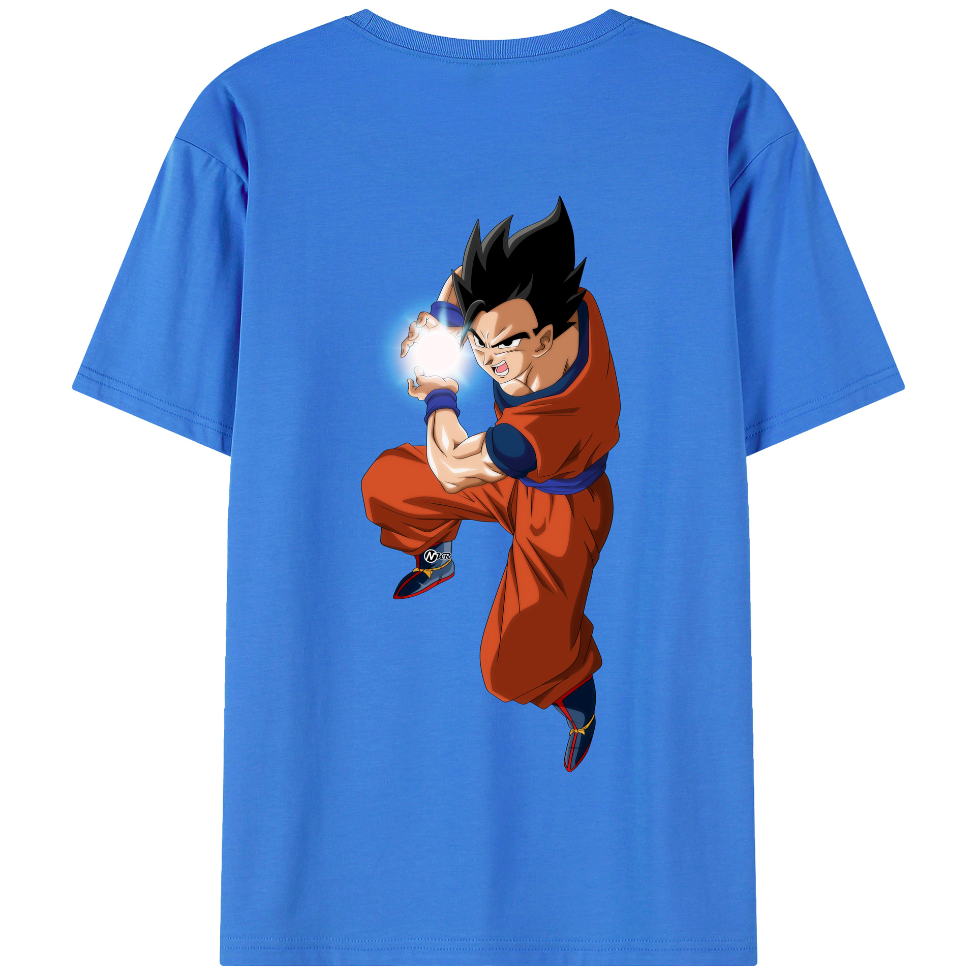 （画像用） ドラゴンボール 孫 悟飯（そんごはん）DRAGON BALL Son Gohan 綿100％半袖Tシャツ（背面プリント）