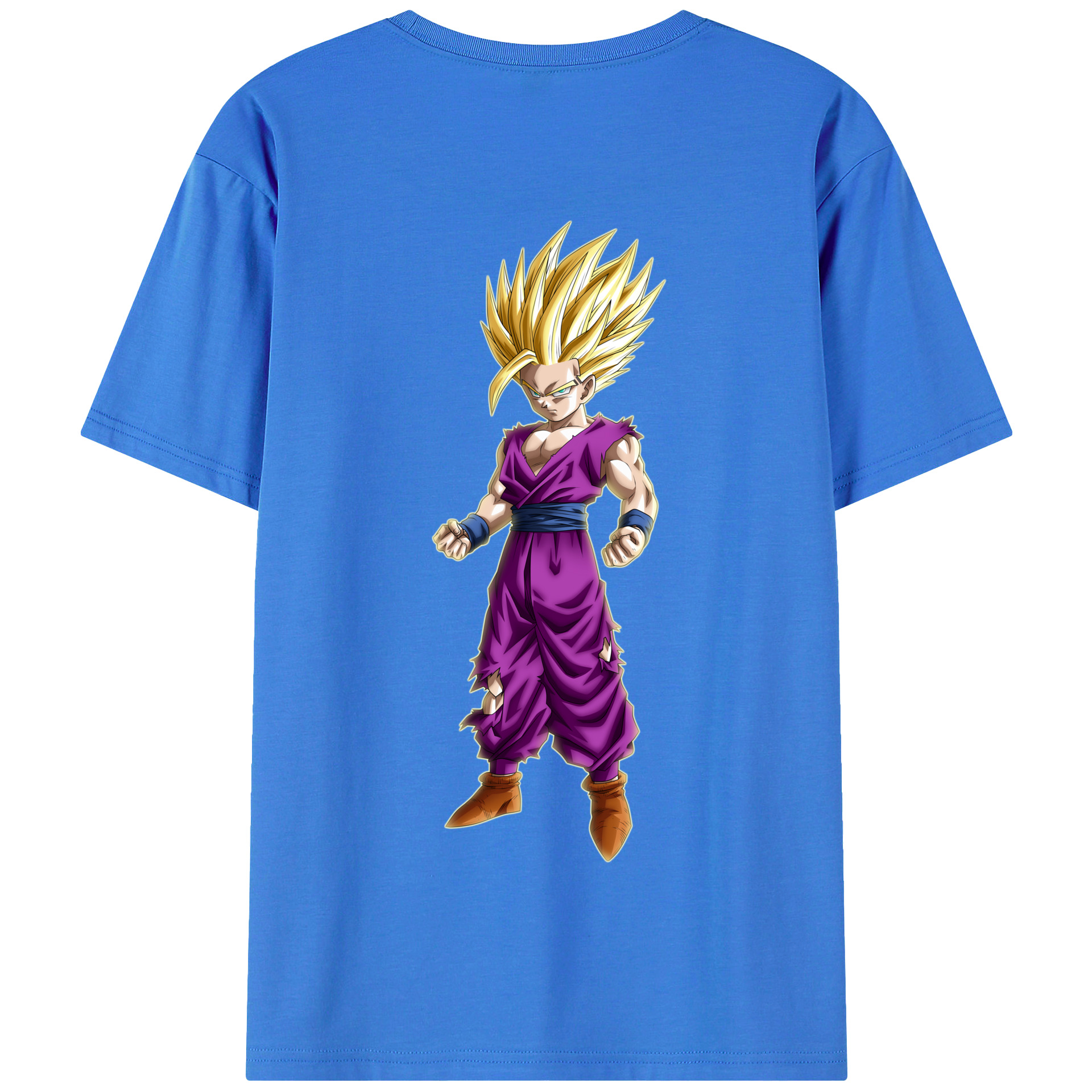 （画像用） ドラゴンボール 孫 悟飯（そんごはん）DRAGON BALL Son Gohan 綿100％半袖Tシャツ（背面プリント）