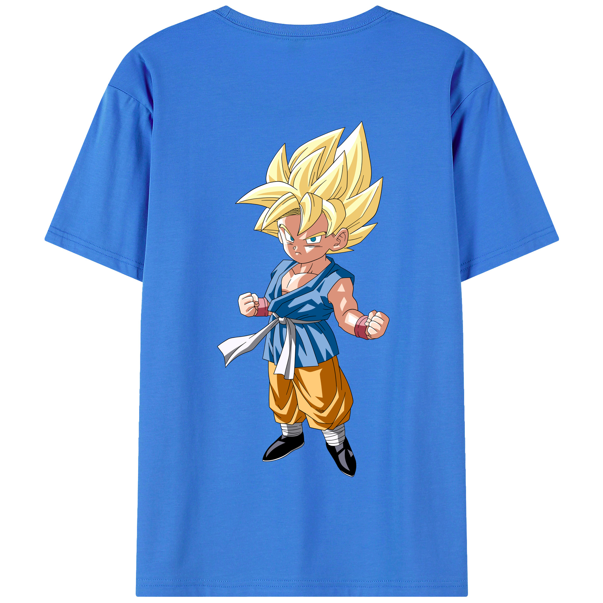 （画像用） ドラゴンボール 孫 悟飯（そんごはん）DRAGON BALL Son Gohan 綿100％半袖Tシャツ（背面プリント）