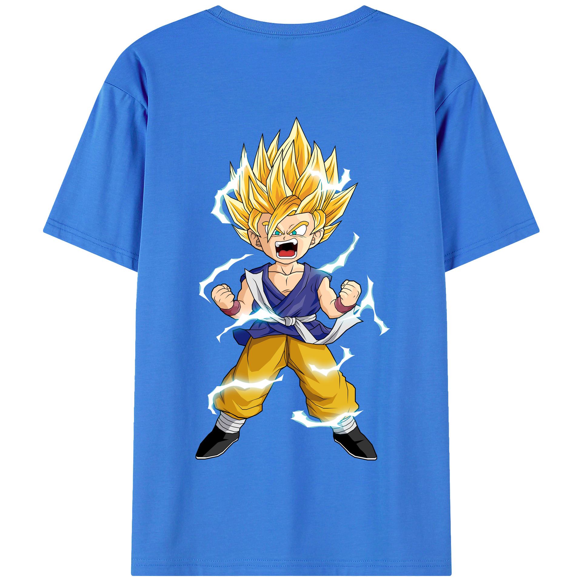 （画像用） ドラゴンボール 孫 悟飯（そんごはん）DRAGON BALL Son Gohan 綿100％半袖Tシャツ（背面プリント）