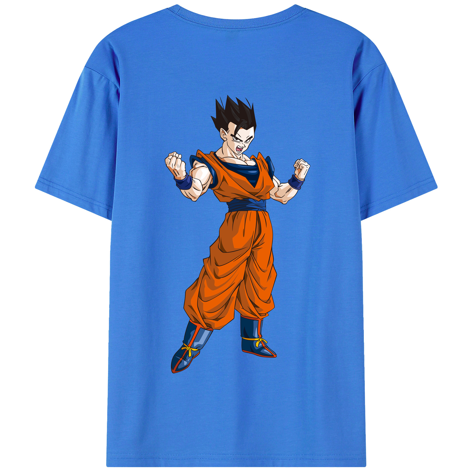 （画像用） ドラゴンボール 孫 悟飯（そんごはん）DRAGON BALL Son Gohan 綿100％半袖Tシャツ（背面プリント）