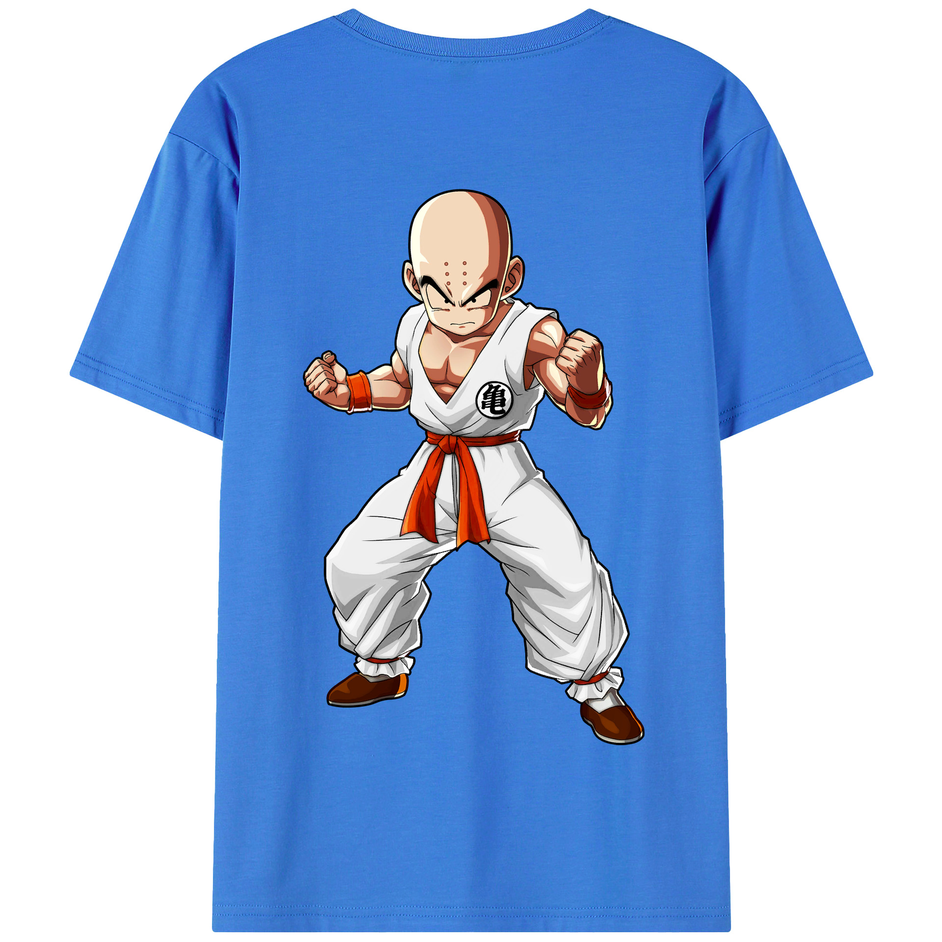 （画像用） ドラゴンボール クリリン DRAGON BALL krillin 綿100％半袖Tシャツ（背面プリント）