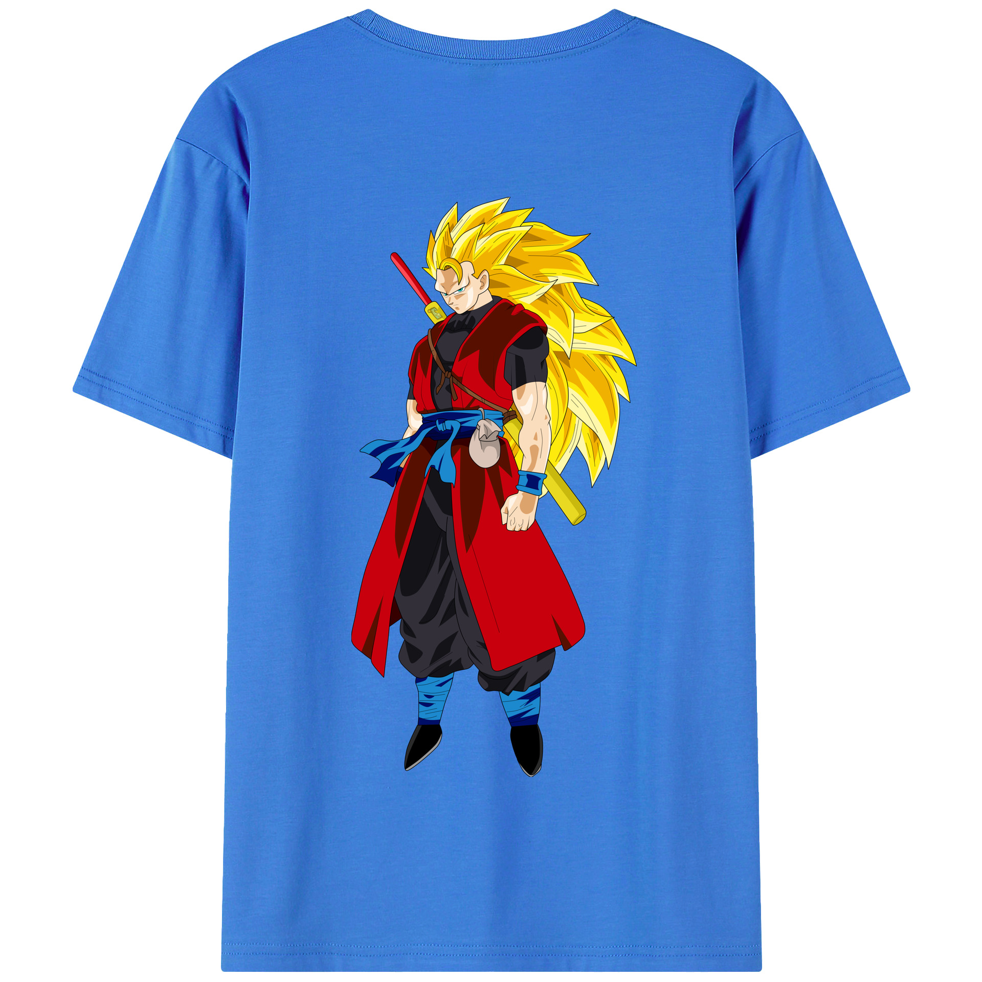 （画像用） ドラゴンボール トランクス（Torankusu）DRAGON BALL Trunks 綿100％半袖Tシャツ（背面プリント）