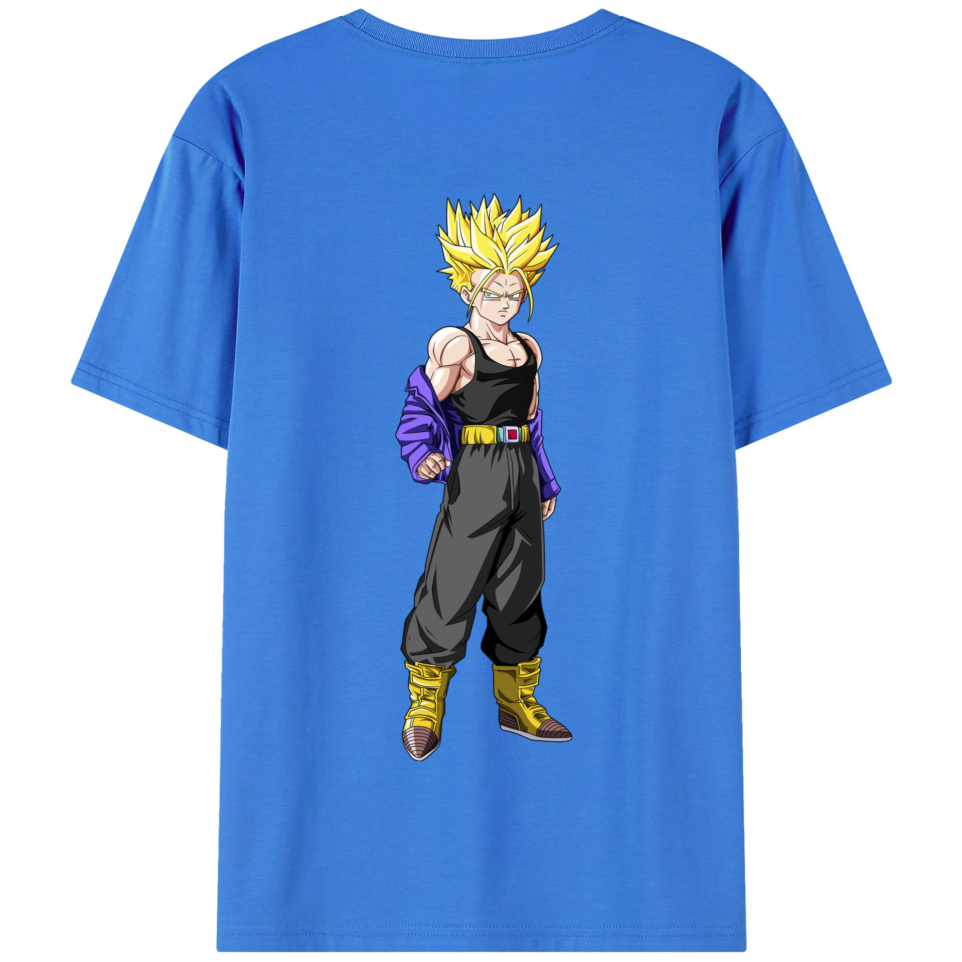 （画像用） ドラゴンボール トランクス（Torankusu）DRAGON BALL Trunks 綿100％半袖Tシャツ（背面プリント）