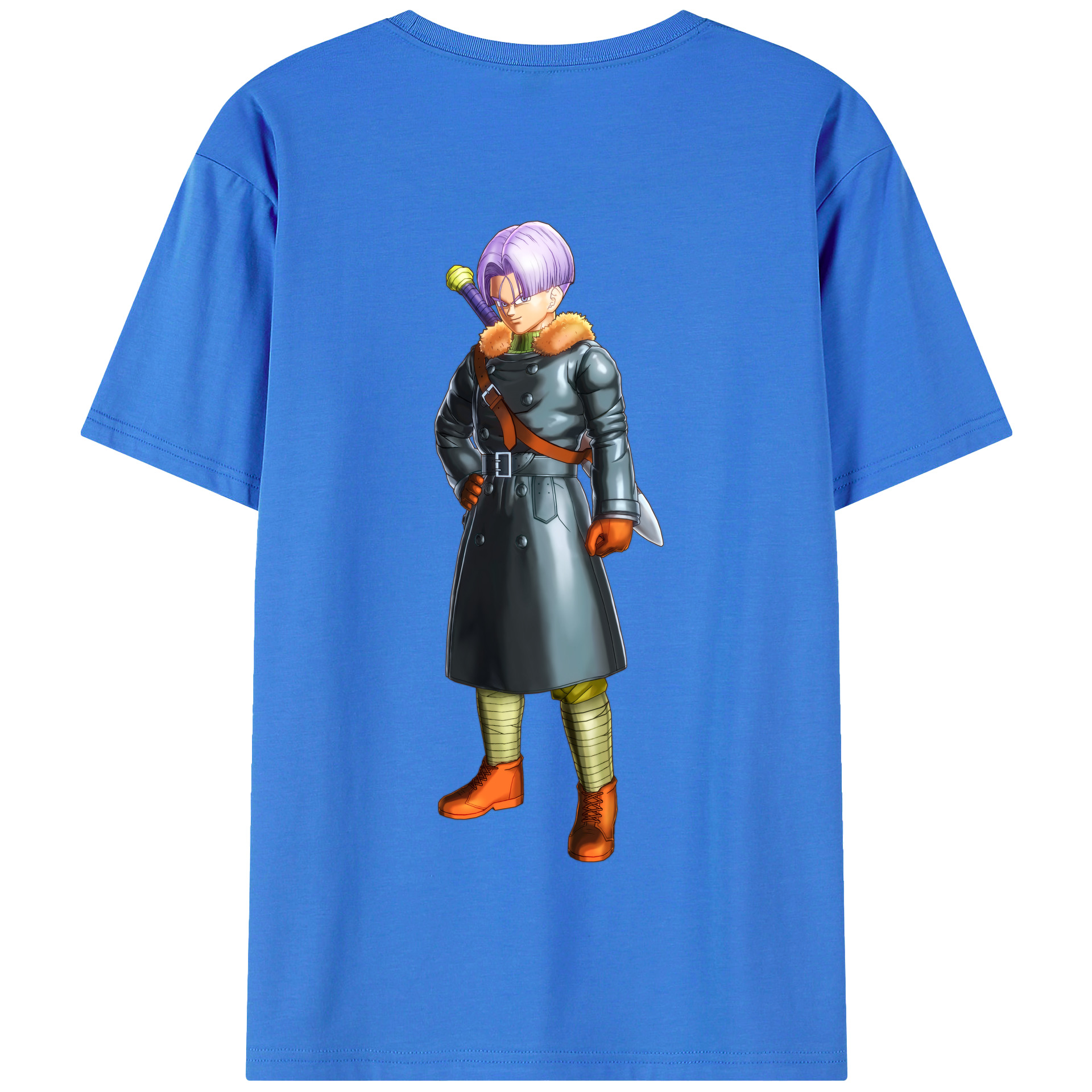 （画像用） ドラゴンボール トランクス（Torankusu）DRAGON BALL Trunks 綿100％半袖Tシャツ（背面プリント）