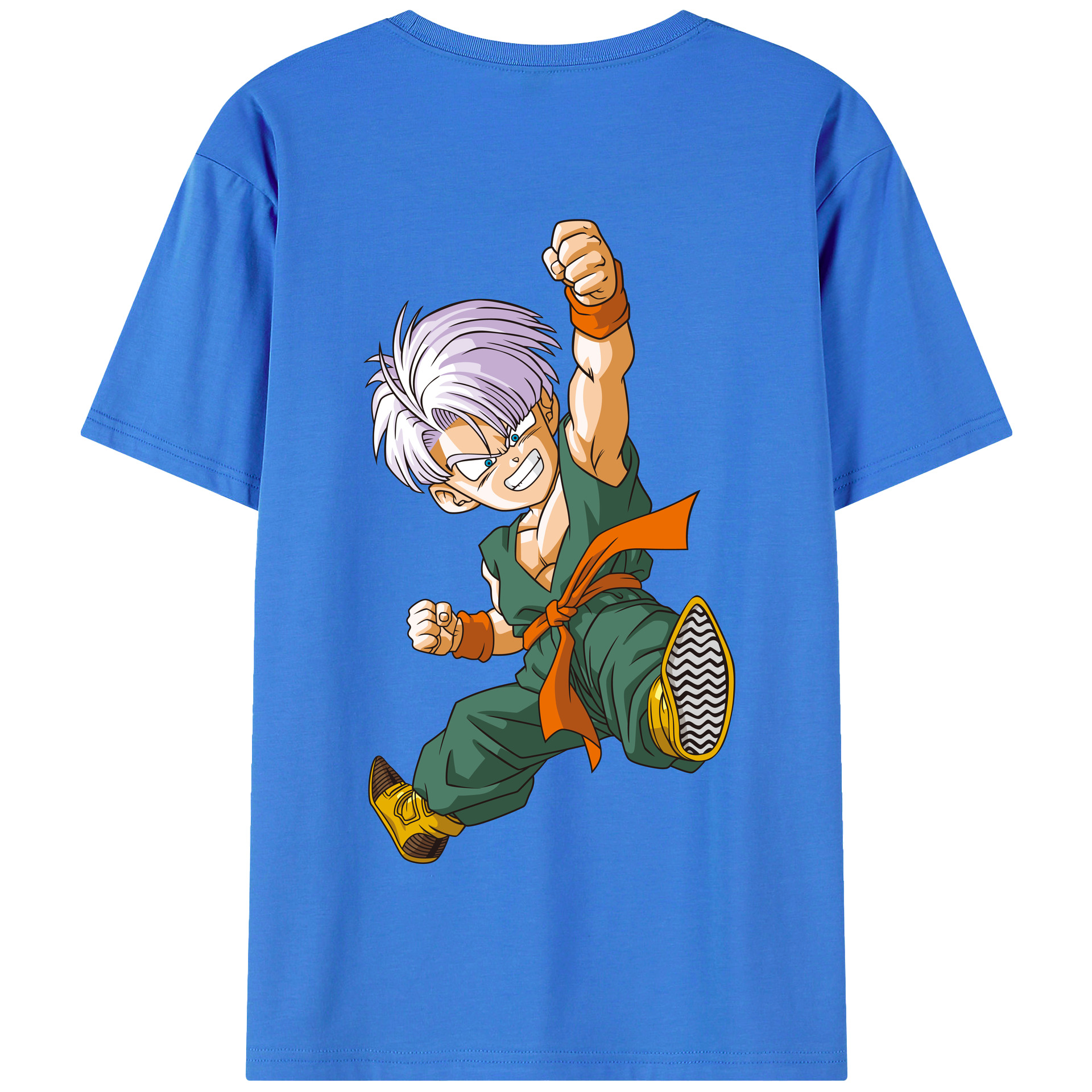 （画像用） ドラゴンボール トランクス（Torankusu）DRAGON BALL Trunks 綿100％半袖Tシャツ（背面プリント）