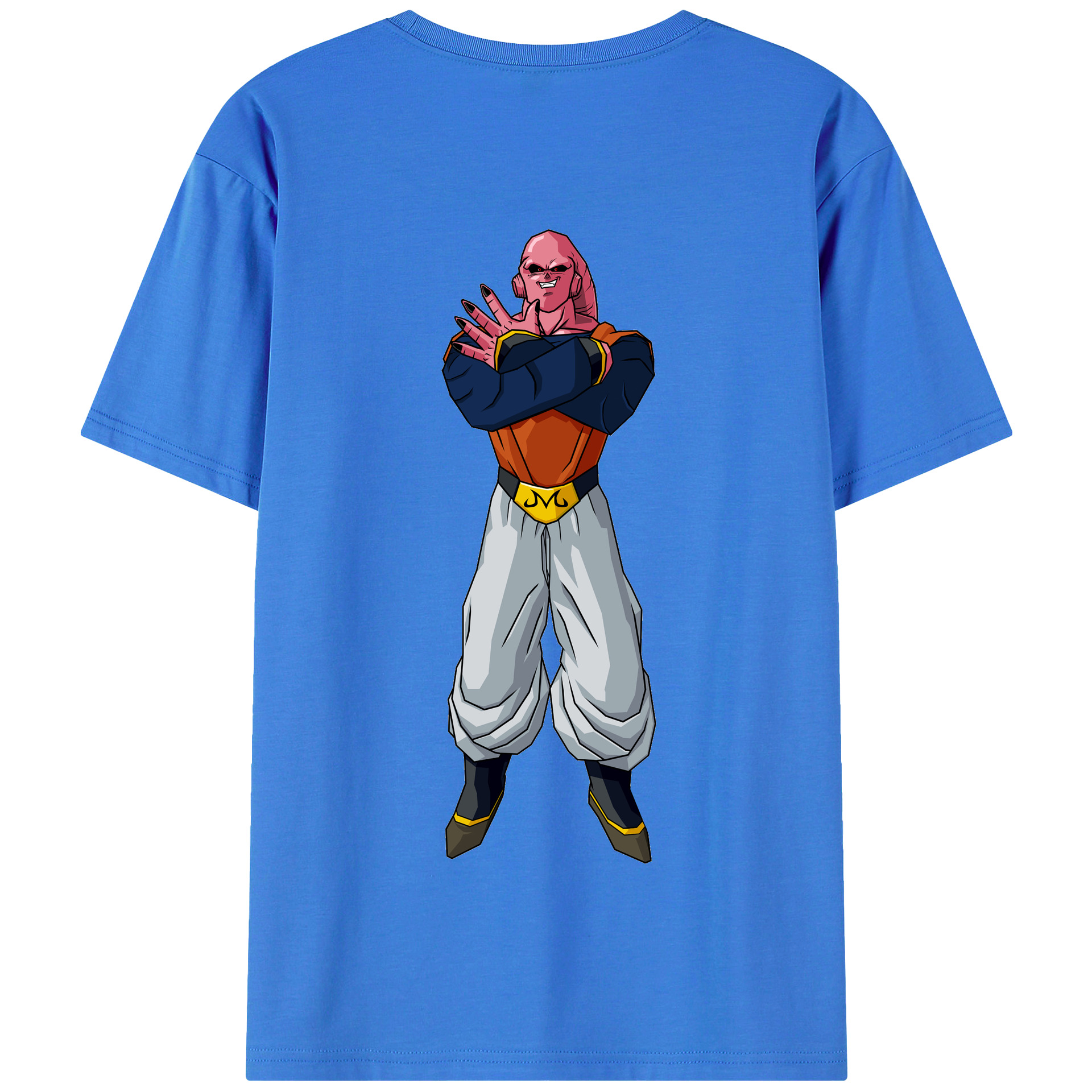 （画像用） ドラゴンボール 魔人ブウ DRAGON BALL Majin Buu 綿100％半袖Tシャツ（背面プリント）