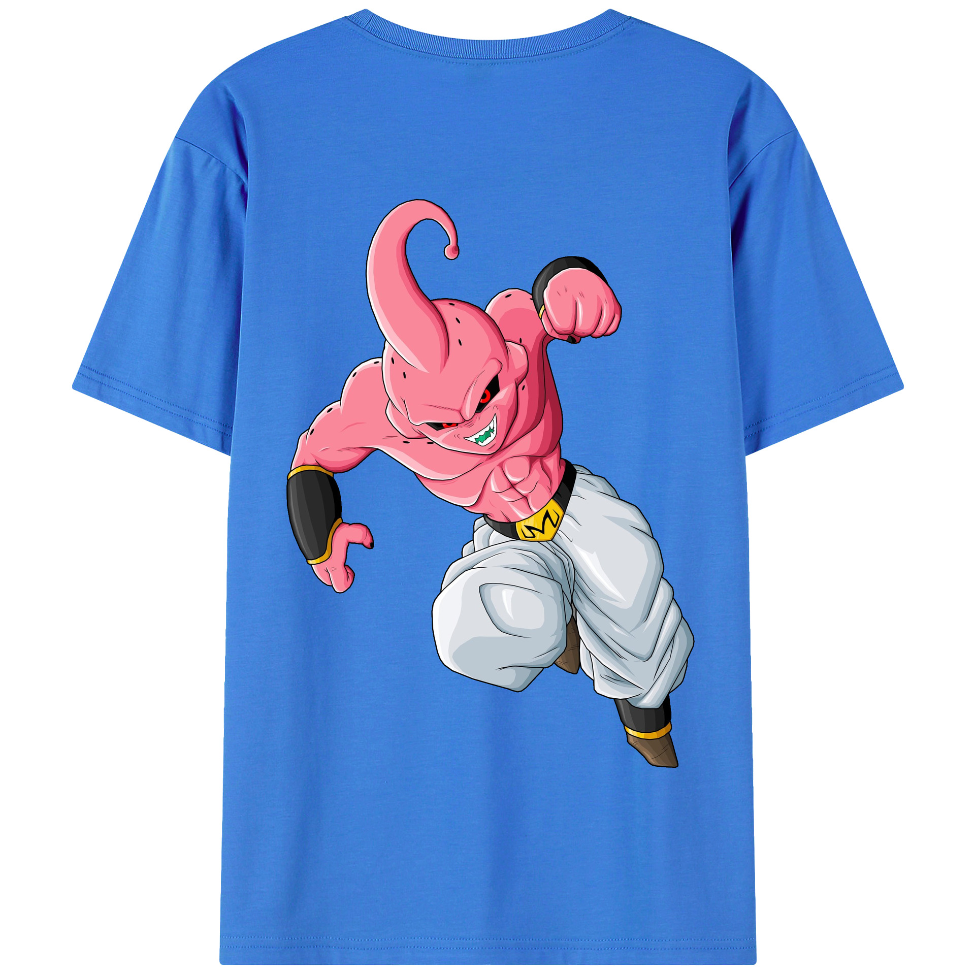 （画像用） ドラゴンボール 魔人ブウ DRAGON BALL Majin Buu 綿100％半袖Tシャツ（背面プリント）