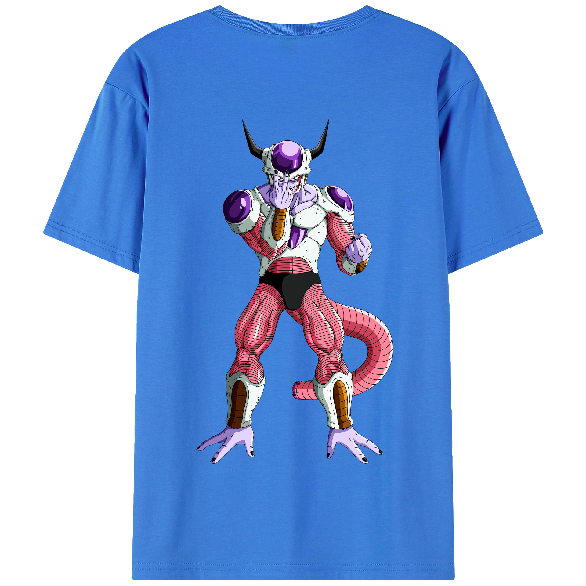 （画像用） ドラゴンボール フリーザ DRAGON BALL Frieza 綿100％半袖Tシャツ（背面プリント）