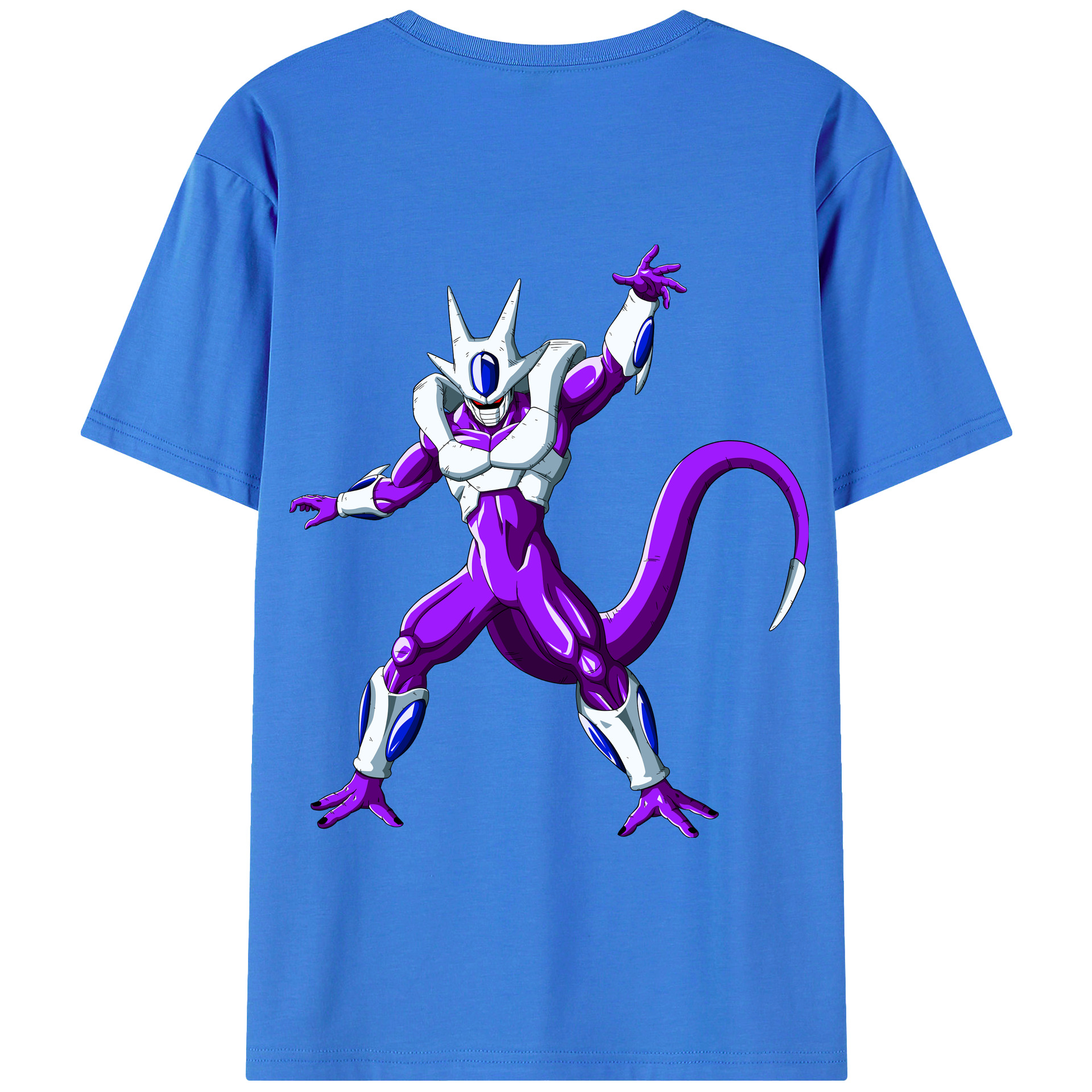 （画像用） ドラゴンボール クウラ DRAGON BALL Cooler Coora 綿100％半袖Tシャツ（背面プリント）