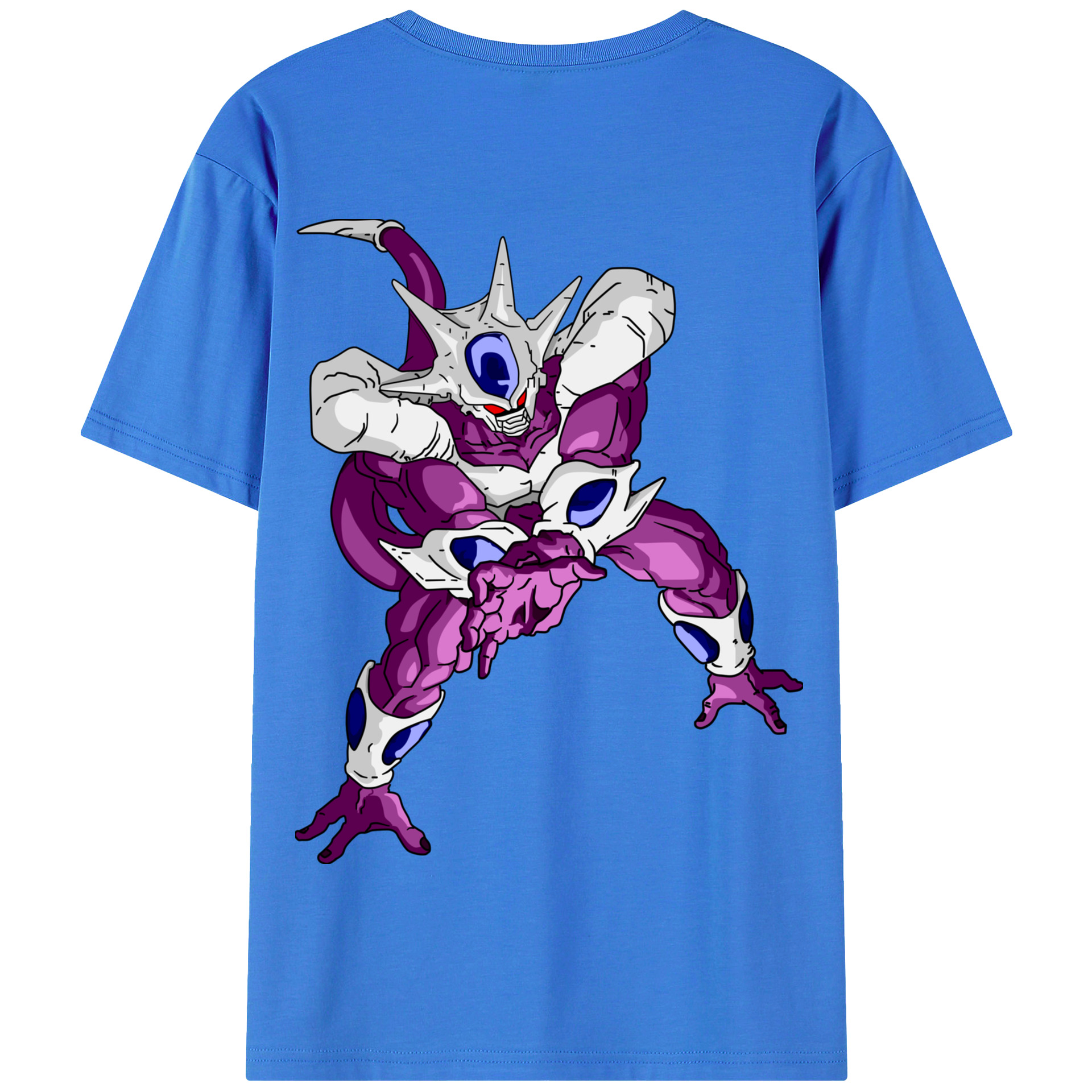 （画像用） ドラゴンボール クウラ DRAGON BALL Cooler Coora 綿100％半袖Tシャツ（背面プリント）