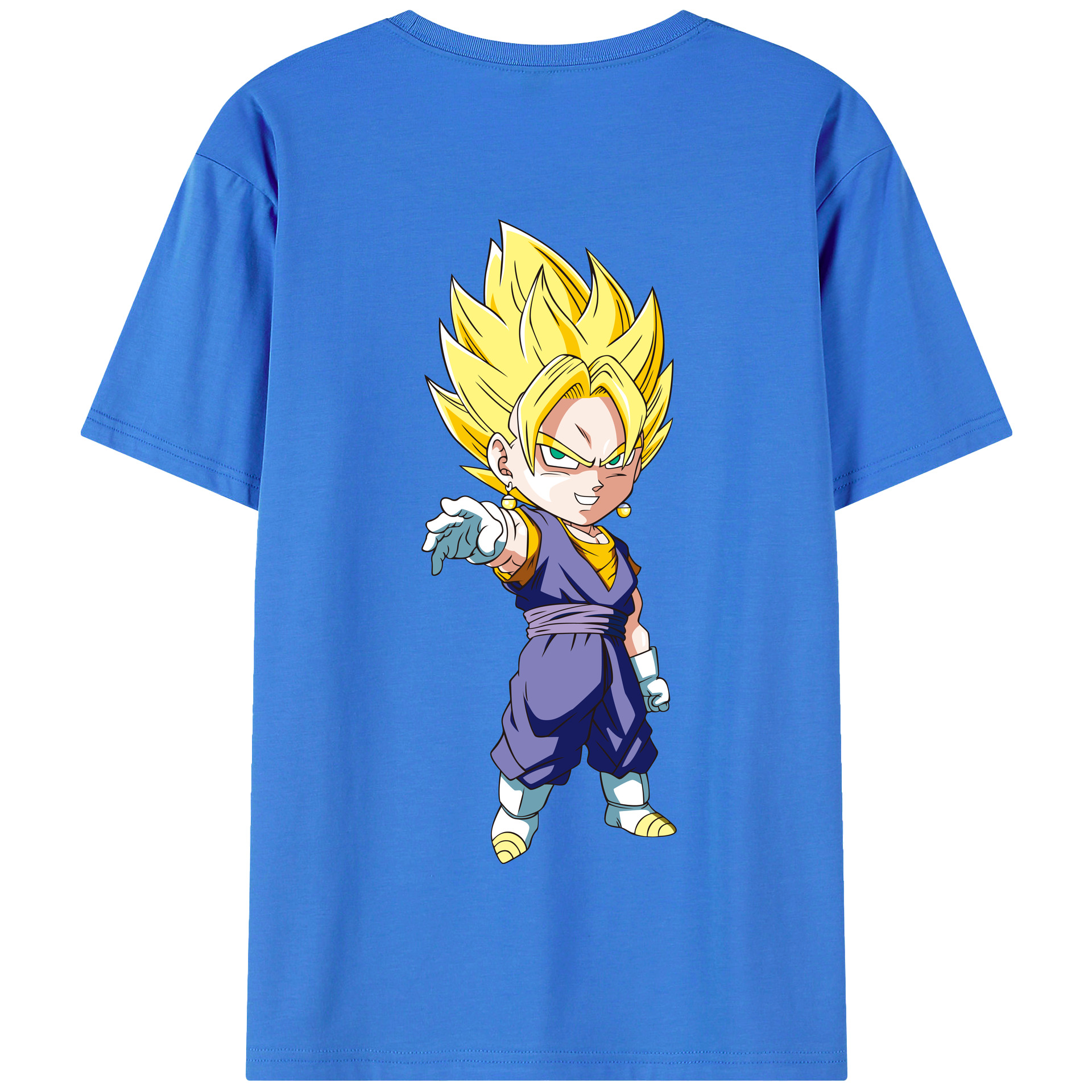 （画像用） ドラゴンボール ベジット DRAGON BALL Vegetto 綿100％半袖Tシャツ（背面プリント）
