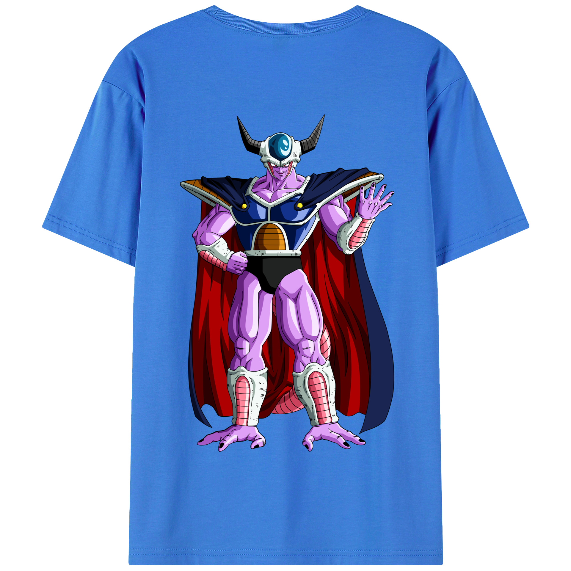 （画像用） ドラゴンボール コルド大王 DRAGON BALL King Cold 綿100％半袖Tシャツ（背面プリント）