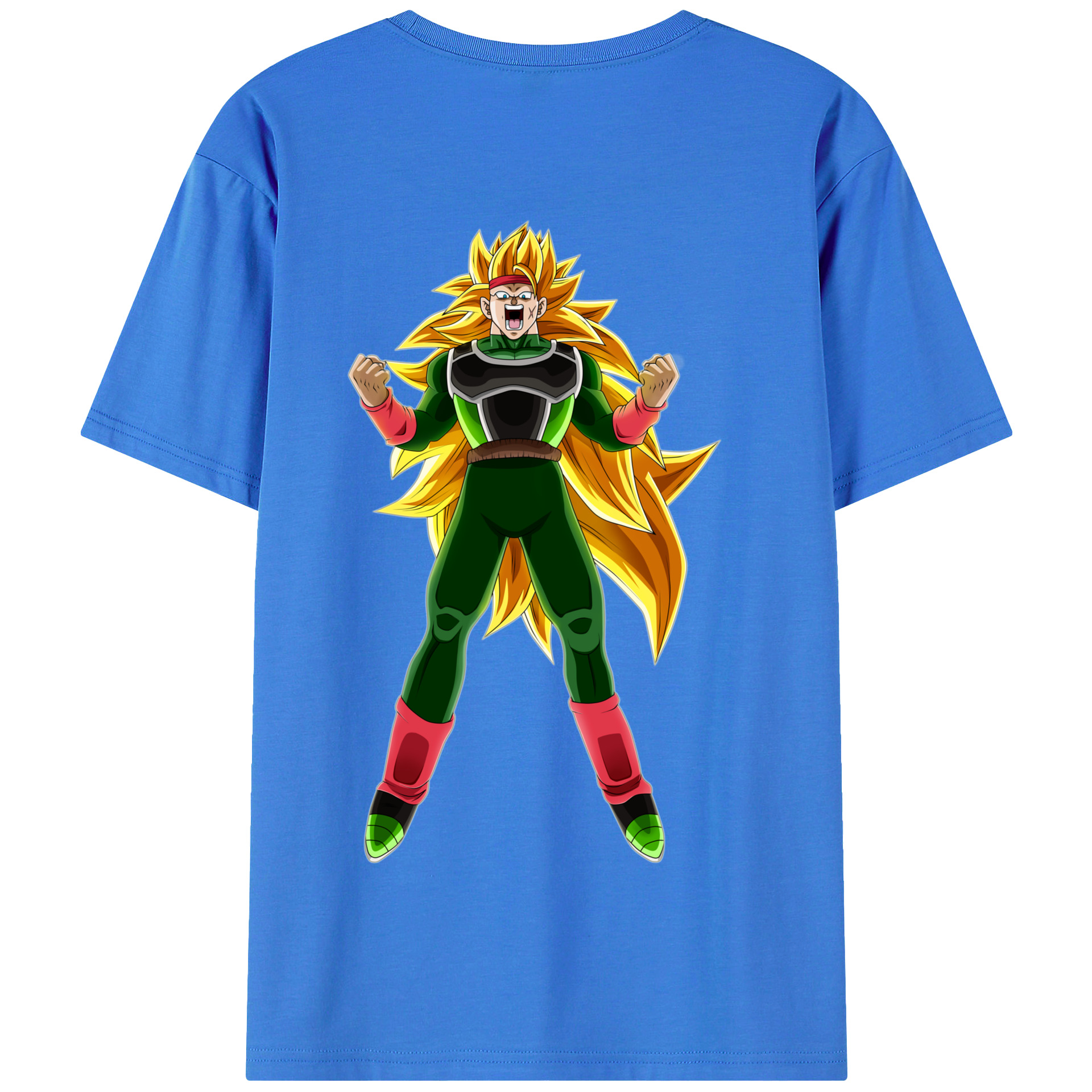 （画像用） ドラゴンボール ブロリー DRAGON BALL Broli 綿100％半袖Tシャツ（背面プリント）