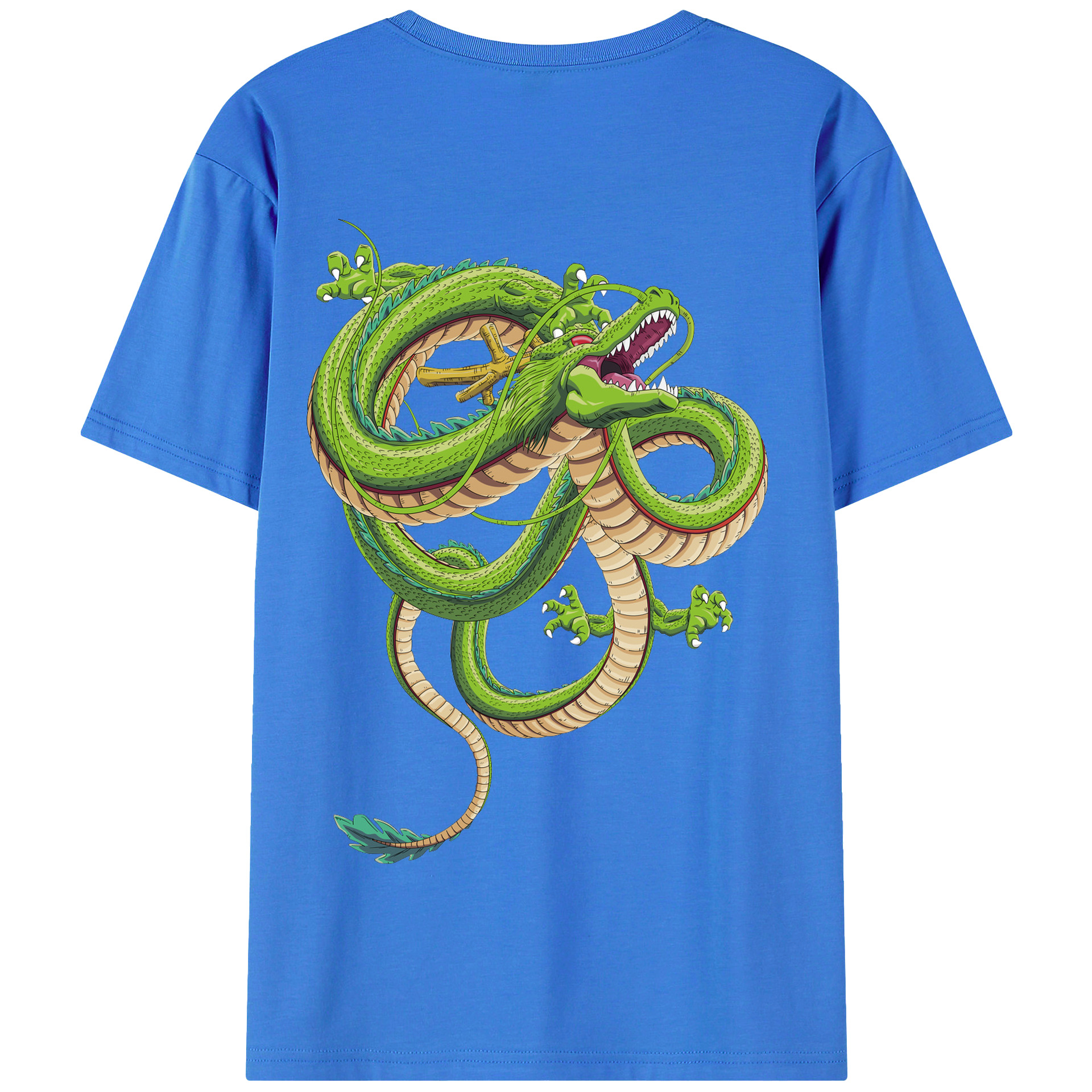 （画像用） ドラゴンボール 神龍 シェンロン DRAGON BALL Shenron 綿100％半袖Tシャツ（背面プリント）