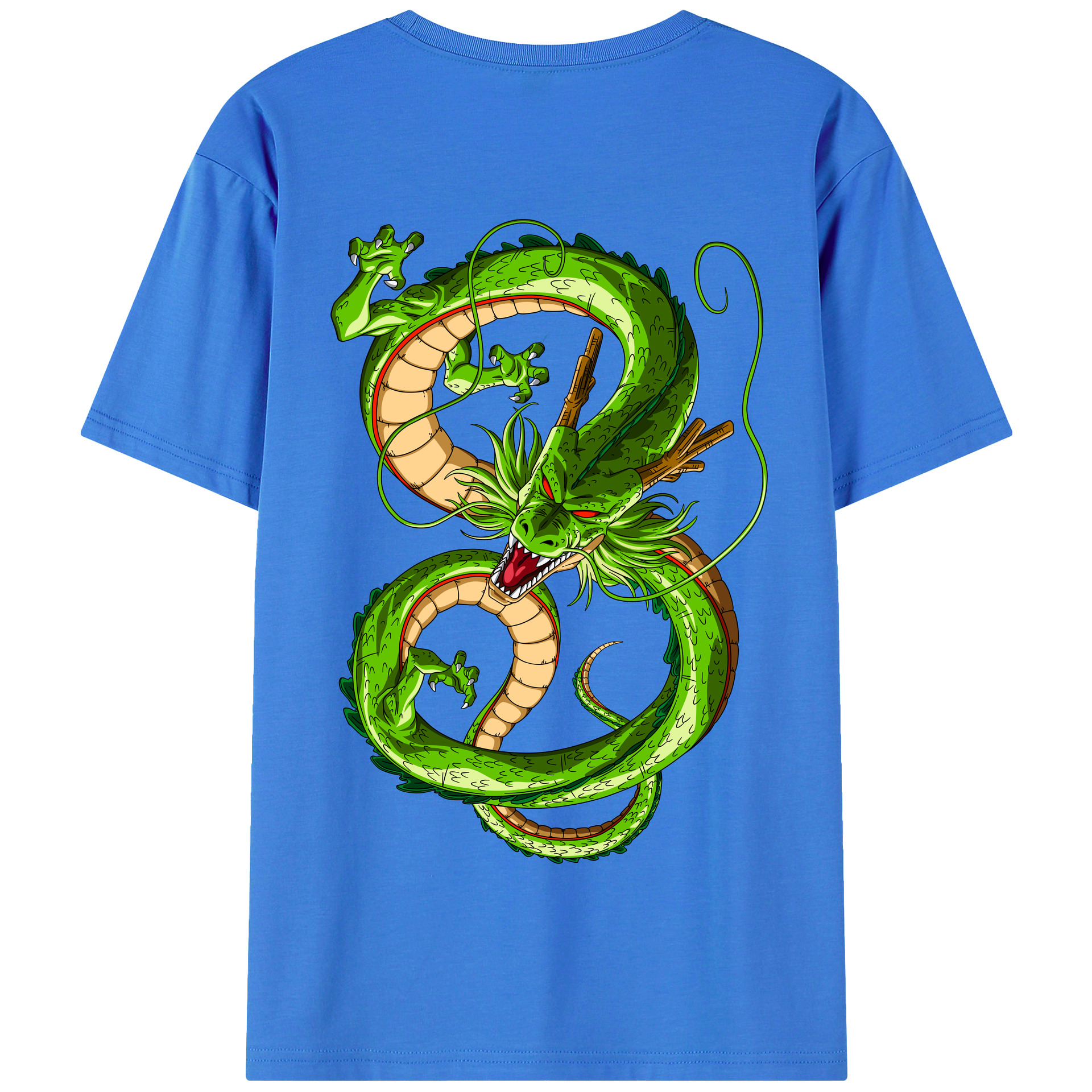 （画像用） ドラゴンボール 神龍 シェンロン DRAGON BALL Shenron 綿100％半袖Tシャツ（背面プリント）