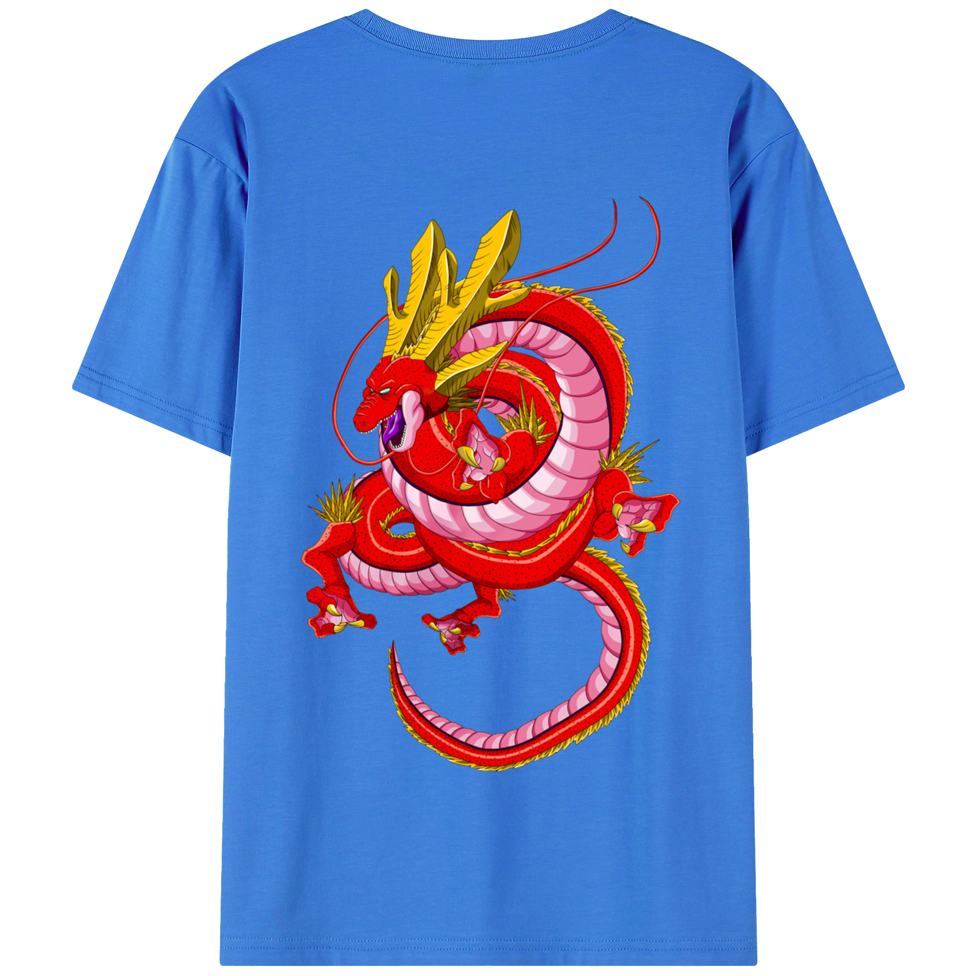 （画像用） ドラゴンボール 神龍 シェンロン DRAGON BALL Shenron 綿100％半袖Tシャツ（背面プリント）