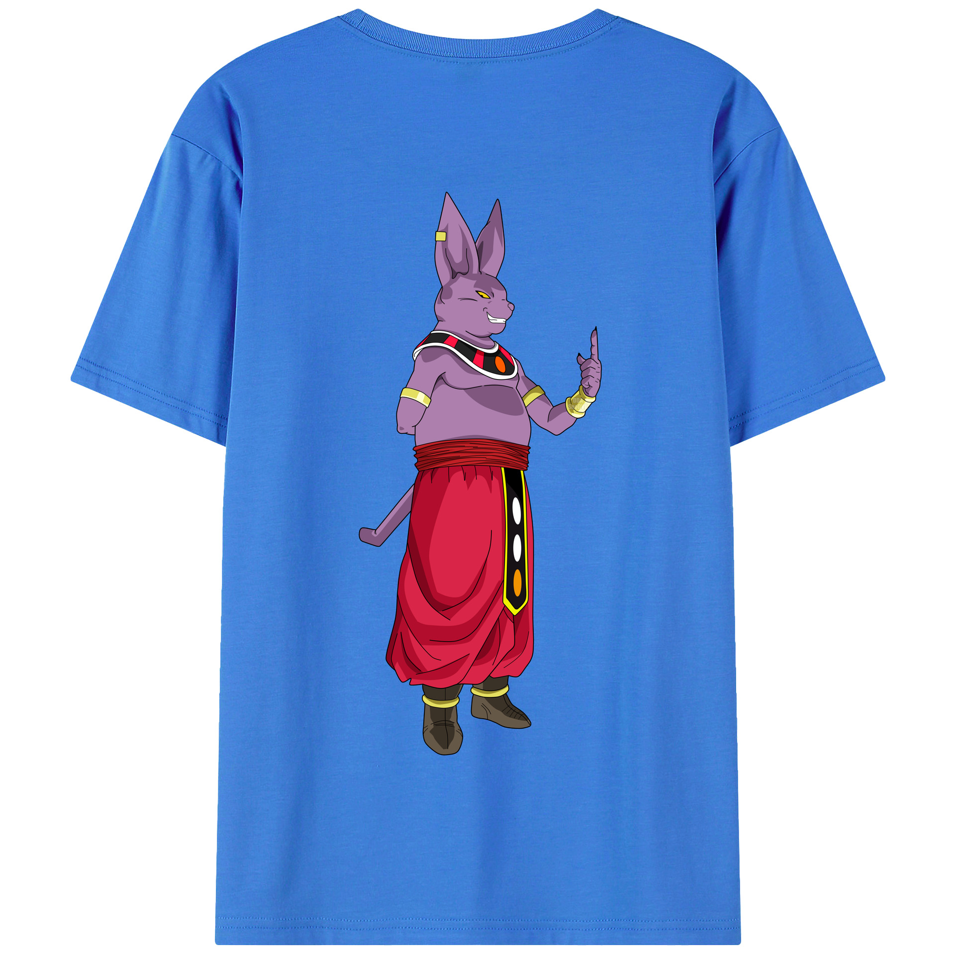 （画像用） ドラゴンボール シャンパ DRAGON BALL Champa 綿100％半袖Tシャツ（背面プリント）