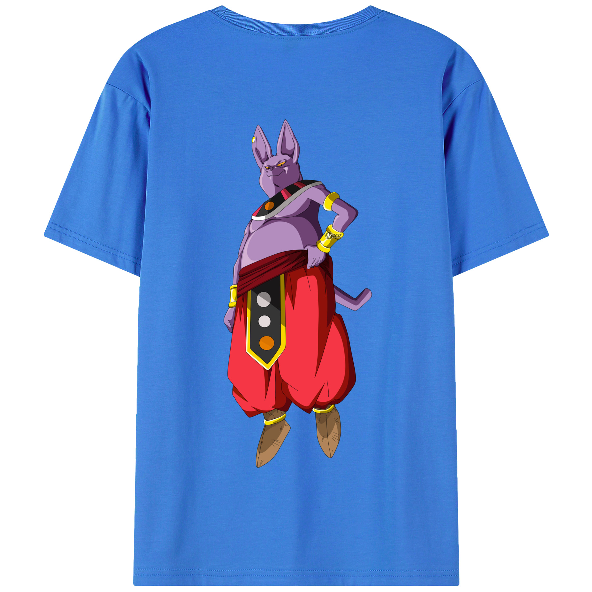 （画像用） ドラゴンボール シャンパ DRAGON BALL Champa 綿100％半袖Tシャツ（背面プリント）
