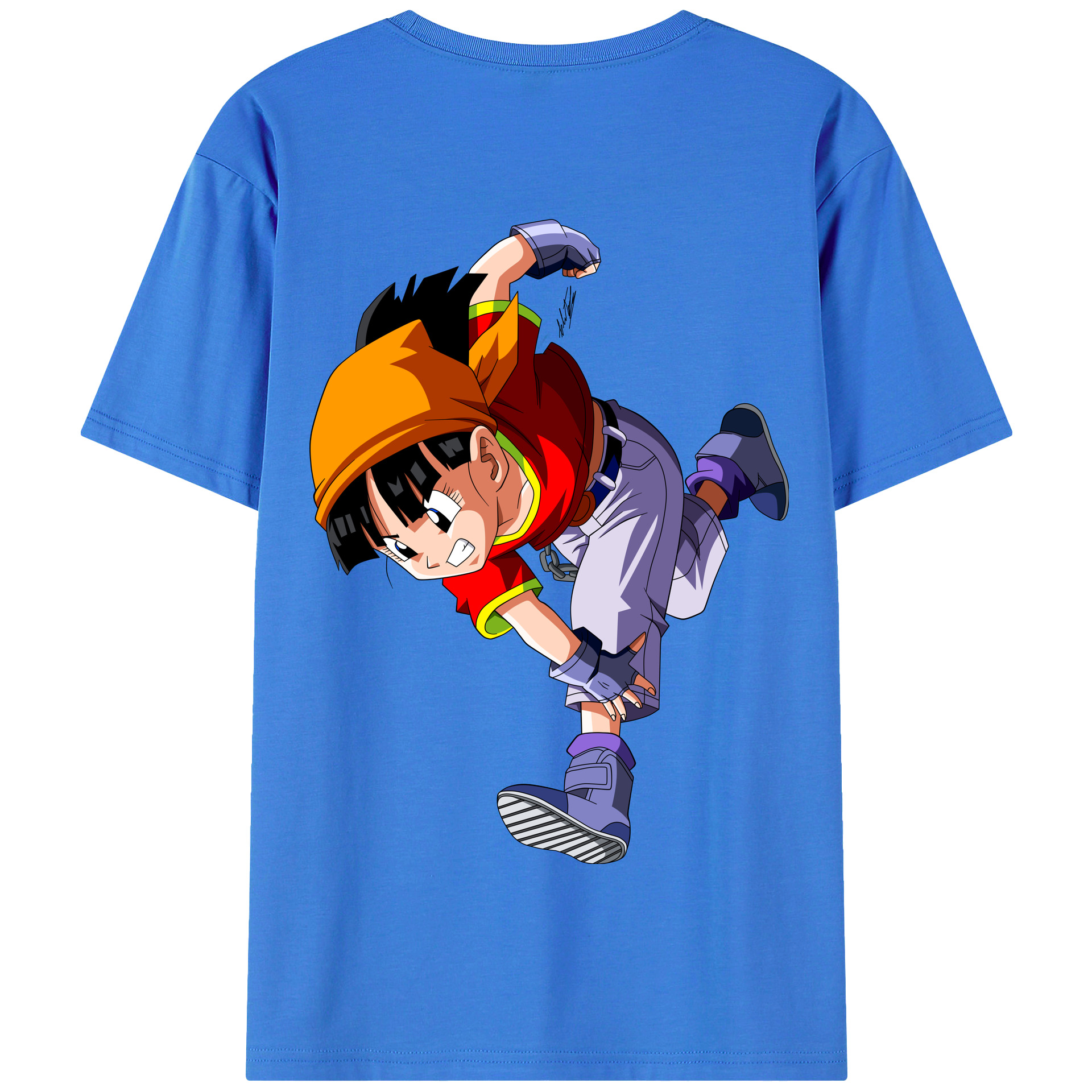 （画像用） ドラゴンボール パン DRAGON BALL Pan 綿100％半袖Tシャツ（背面プリント）
