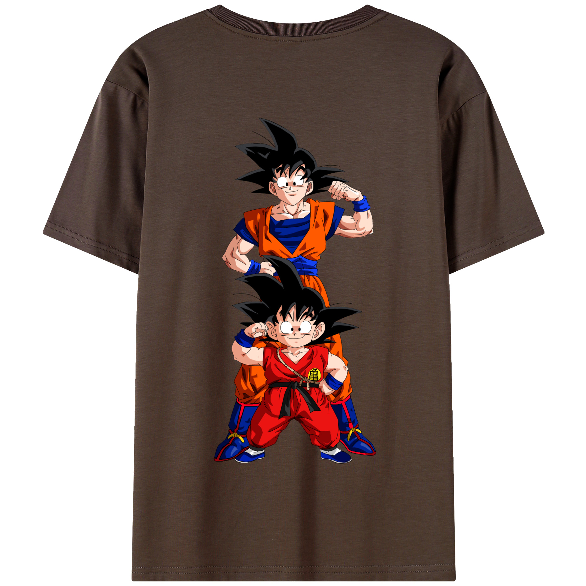 （画像用） ドラゴンボール 孫悟空（そん ごくう）Son Goku カカロット DRAGON BALL Kakarotto 綿100％半袖Tシャツ（背面プリント）