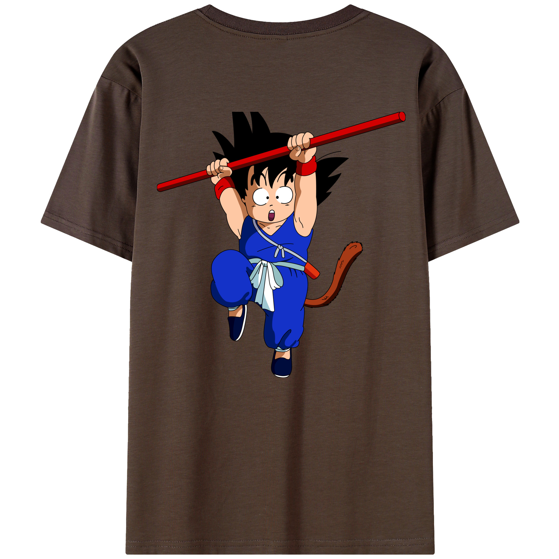 （画像用） ドラゴンボール 孫悟空（そん ごくう）Son Goku カカロット DRAGON BALL Kakarotto 綿100％半袖Tシャツ（背面プリント）