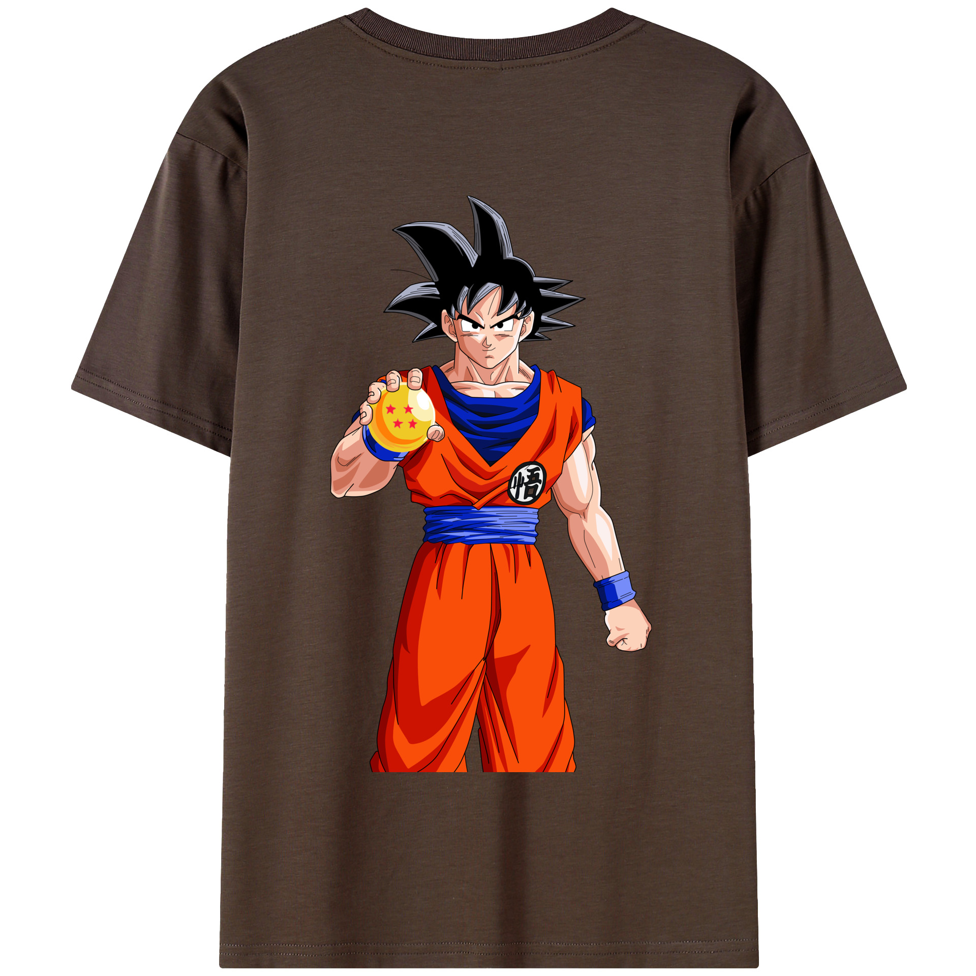 （画像用） ドラゴンボール 孫悟空（そん ごくう）Son Goku カカロット DRAGON BALL Kakarotto 綿100％半袖Tシャツ（背面プリント）