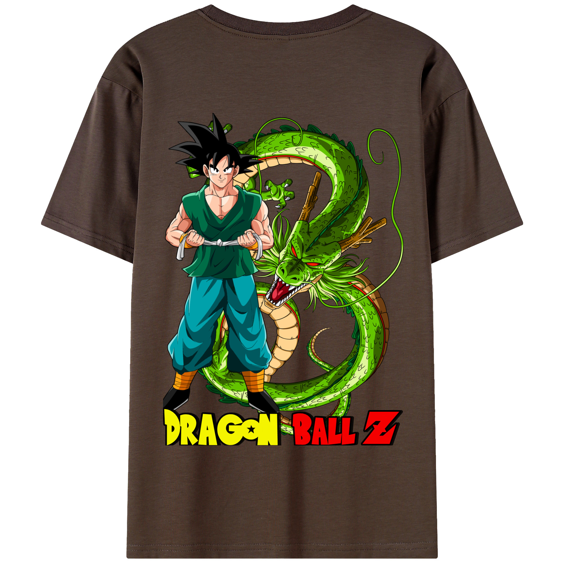 （画像用） ドラゴンボール 孫悟空（そん ごくう）Son Goku カカロット DRAGON BALL Kakarotto 綿100％半袖Tシャツ（背面プリント）