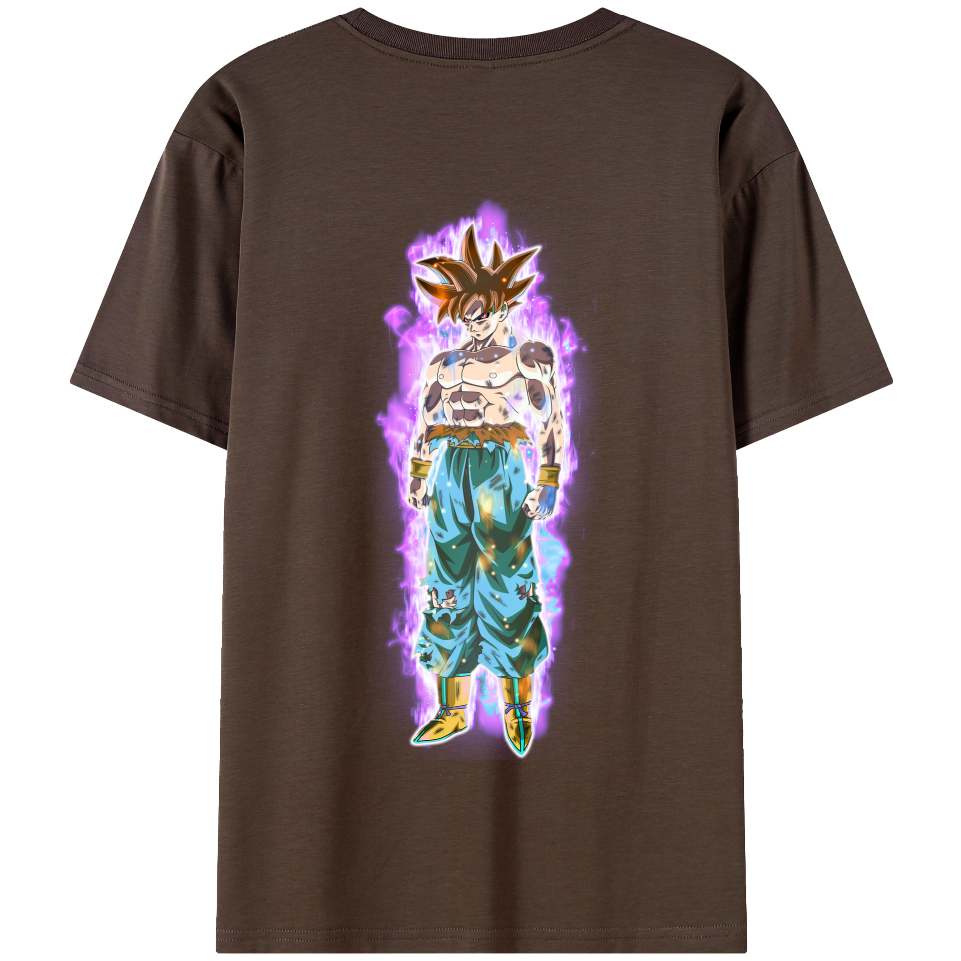 （画像用） ドラゴンボール 孫悟空（そん ごくう）Son Goku カカロット DRAGON BALL Kakarotto 綿100％半袖Tシャツ（背面プリント）