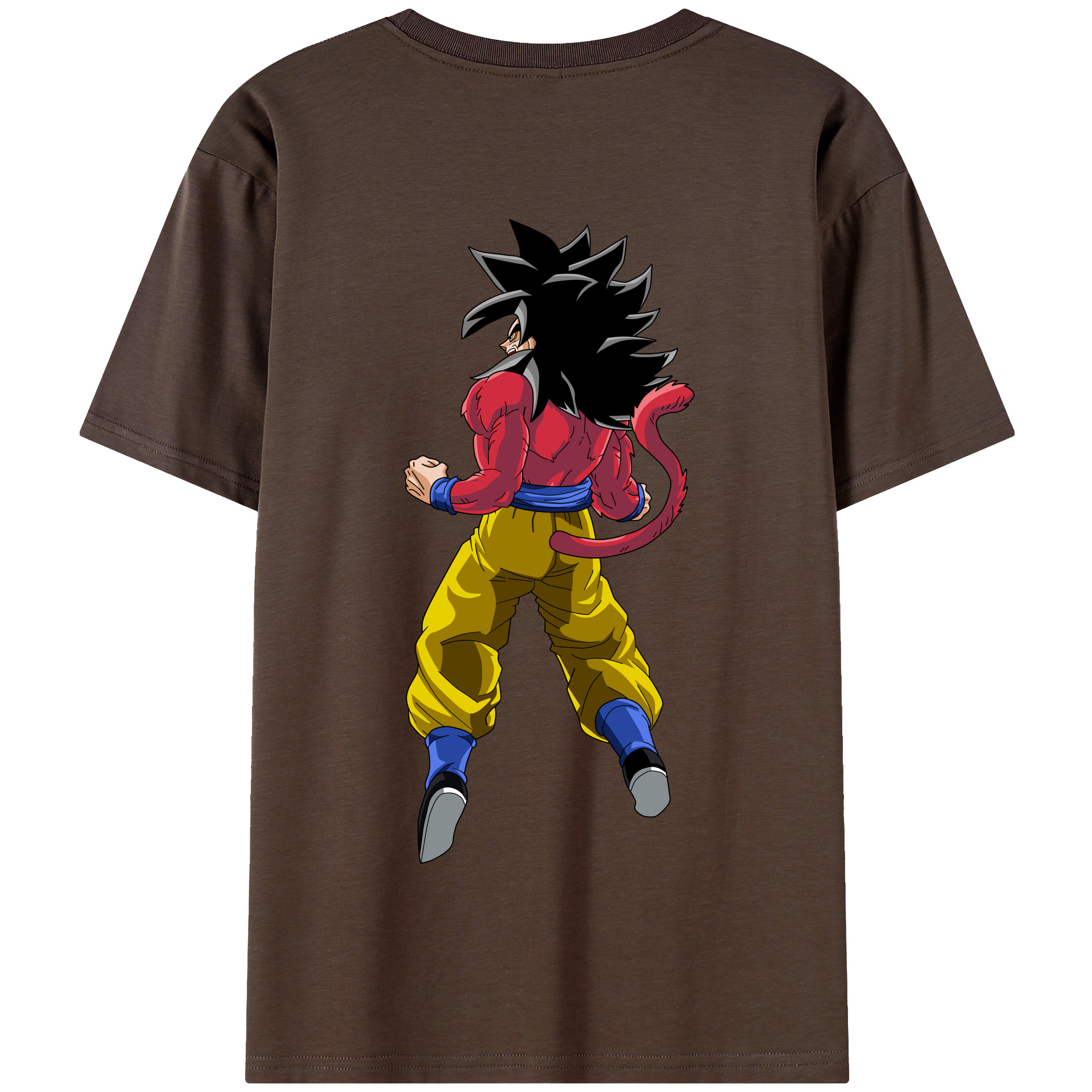 （画像用） ドラゴンボール 孫悟空（そん ごくう）Son Goku カカロット DRAGON BALL Kakarotto 綿100％半袖Tシャツ（背面プリント）