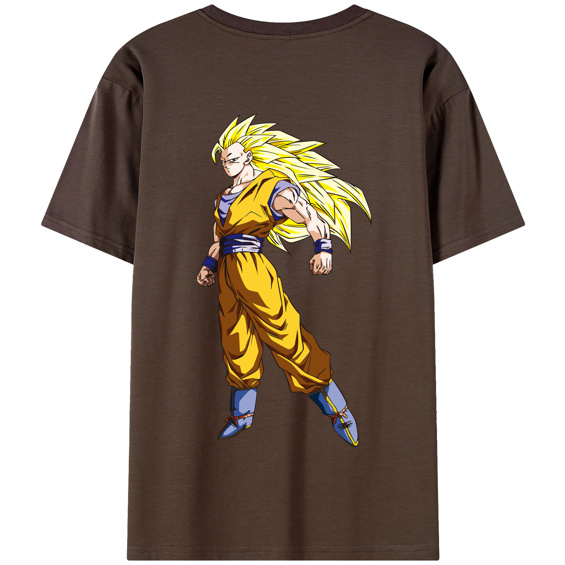 （画像用） ドラゴンボール 孫悟空（そん ごくう）Son Goku カカロット DRAGON BALL Kakarotto 綿100％半袖Tシャツ（背面プリント）