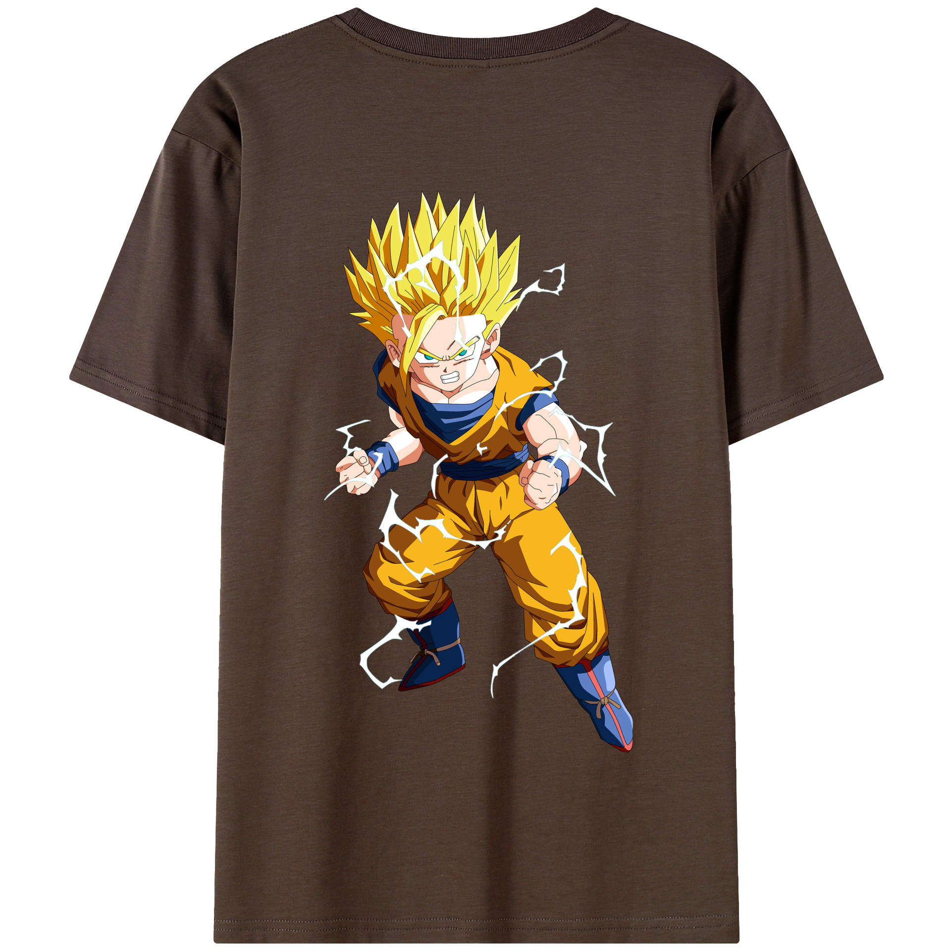（画像用） ドラゴンボール 孫 悟飯（そんごはん）DRAGON BALL Son Gohan 綿100％半袖Tシャツ（背面プリント）