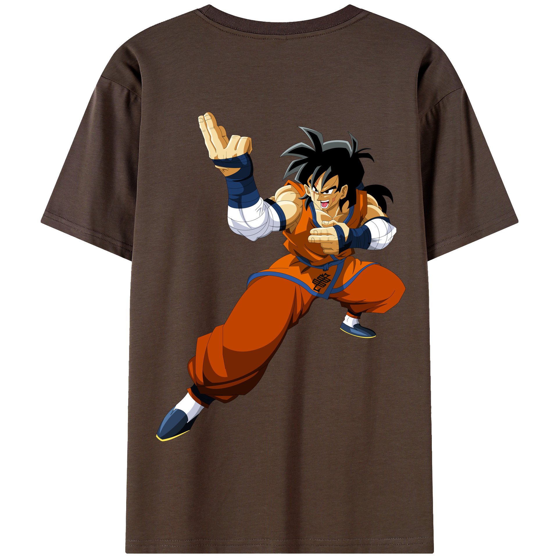 （画像用） ドラゴンボール ヤムチャ DRAGON BALL Yamcha 綿100％半袖Tシャツ（背面プリント）