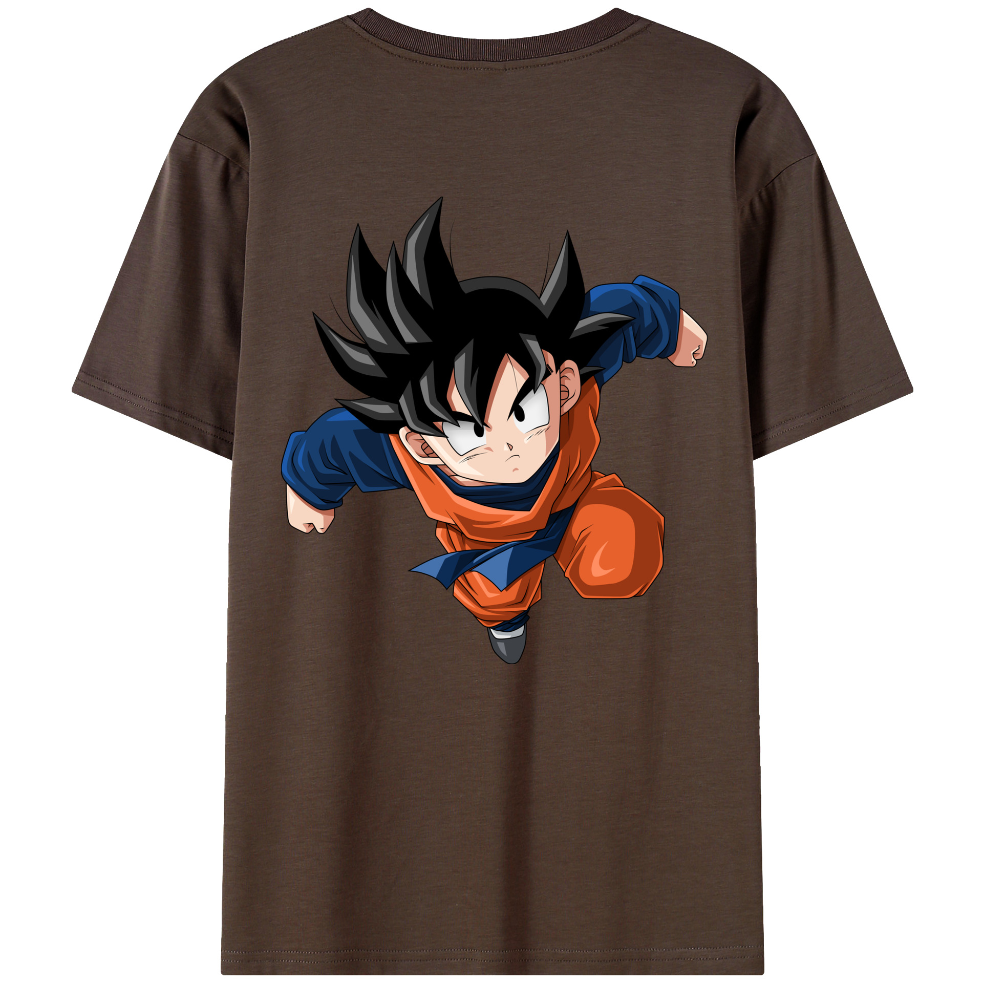 （画像用） ドラゴンボール 孫悟空（そん ごくう）Son Goku カカロット DRAGON BALL Kakarotto 綿100％半袖Tシャツ（背面プリント）