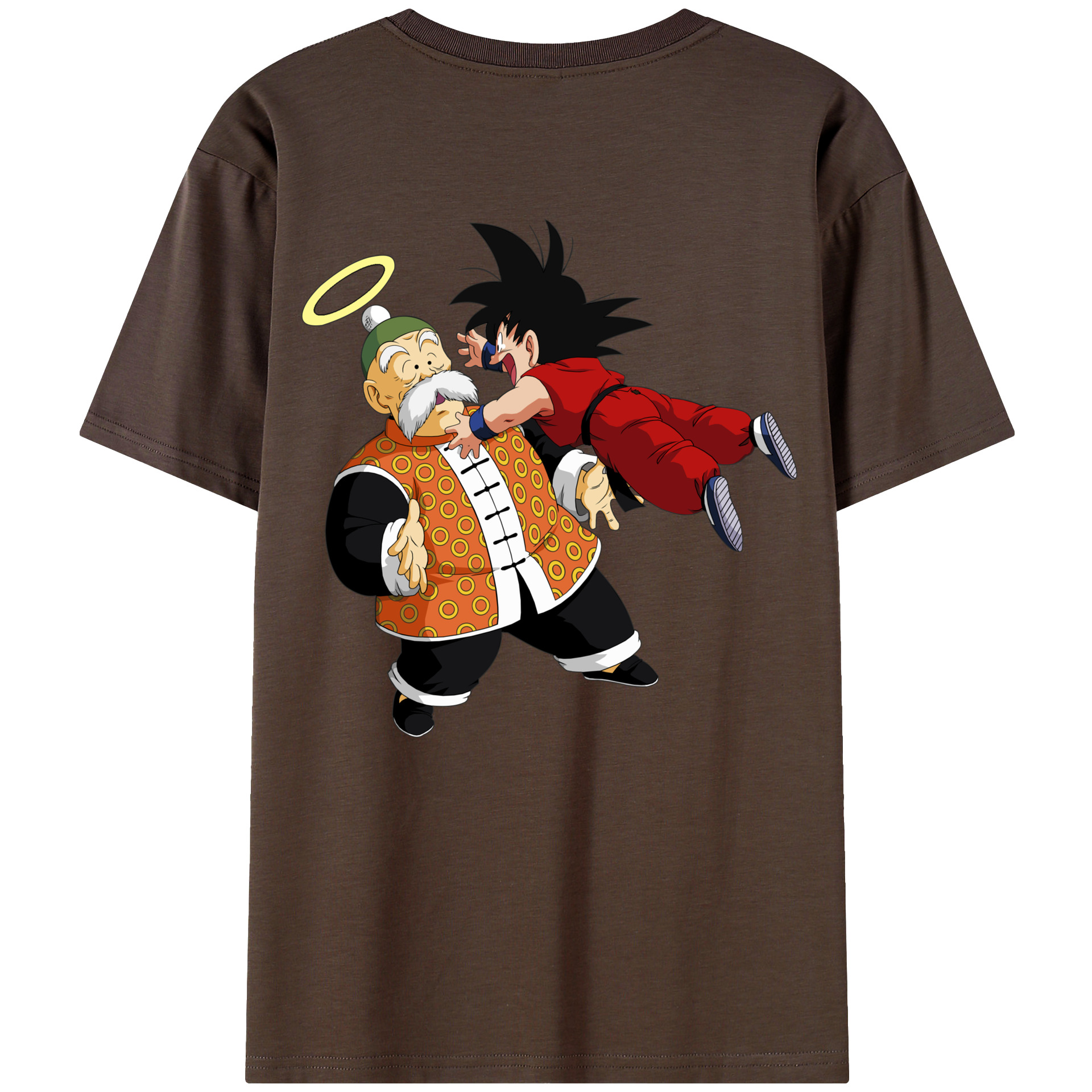 （画像用） ドラゴンボール 孫悟空（そん ごくう）Son Goku カカロット DRAGON BALL Kakarotto 綿100％半袖Tシャツ（背面プリント）