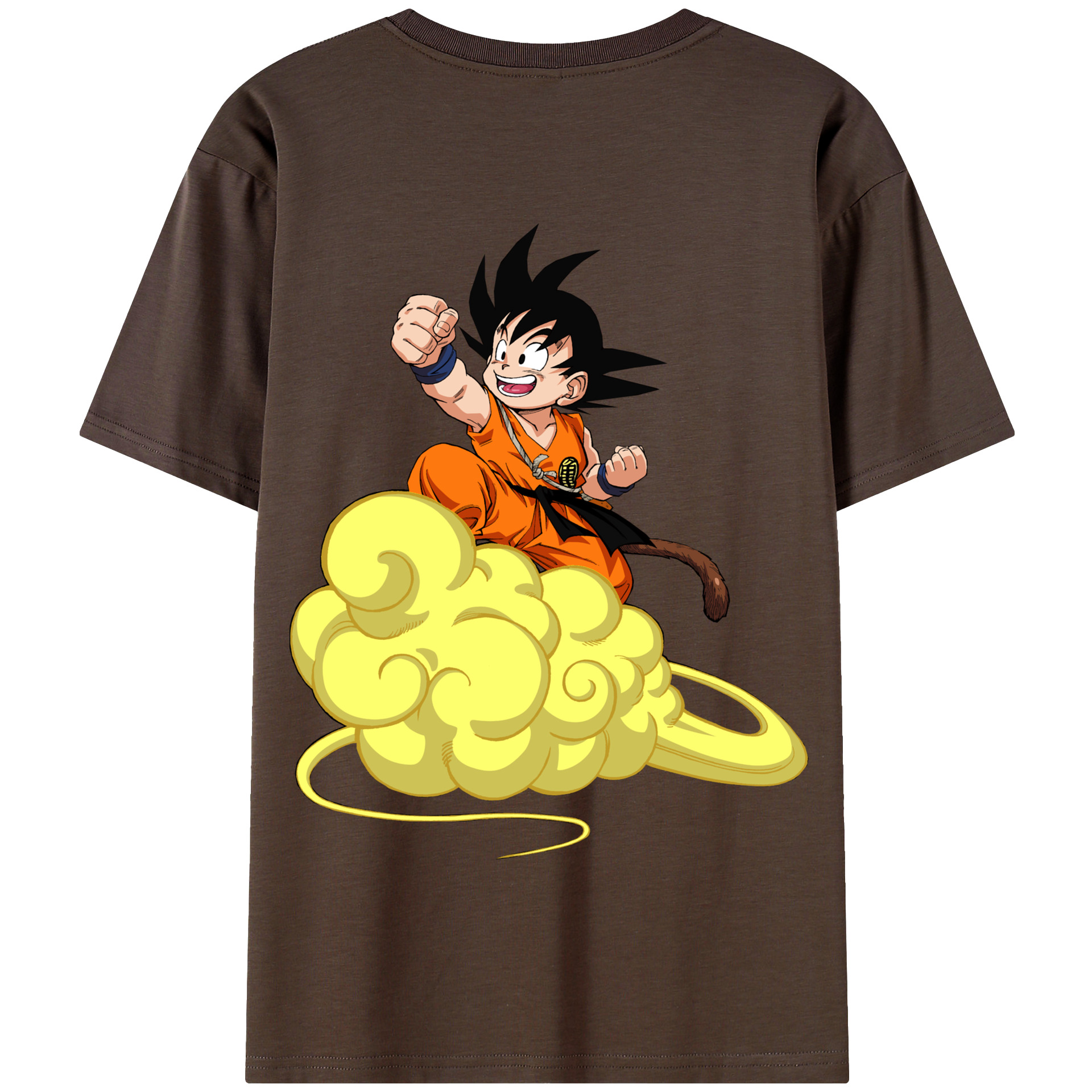 （画像用） ドラゴンボール 孫悟空（そん ごくう）Son Goku カカロット DRAGON BALL Kakarotto 綿100％半袖Tシャツ（背面プリント）